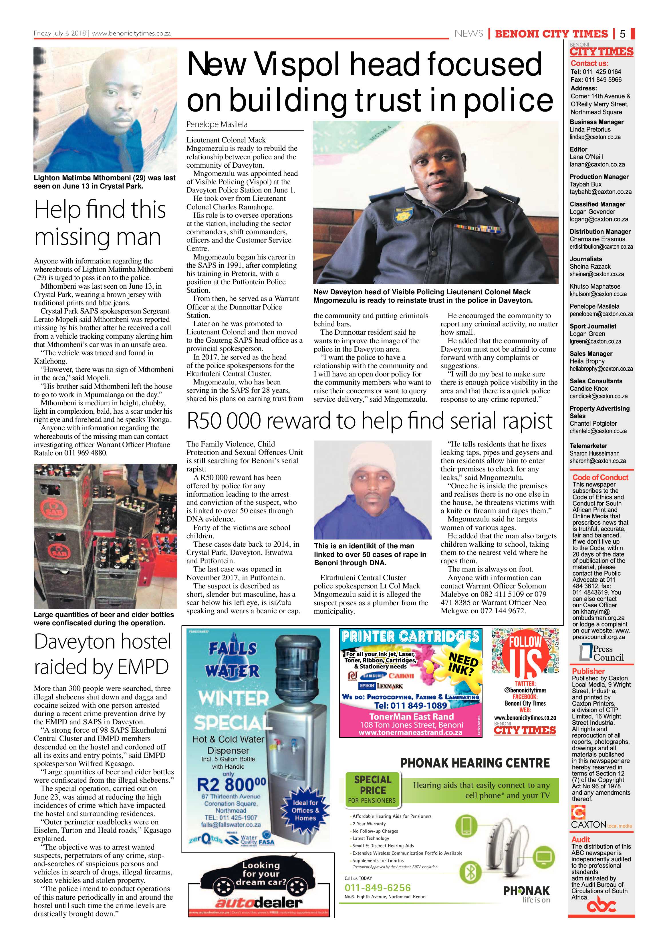 Benoni City Times 05 July page 5