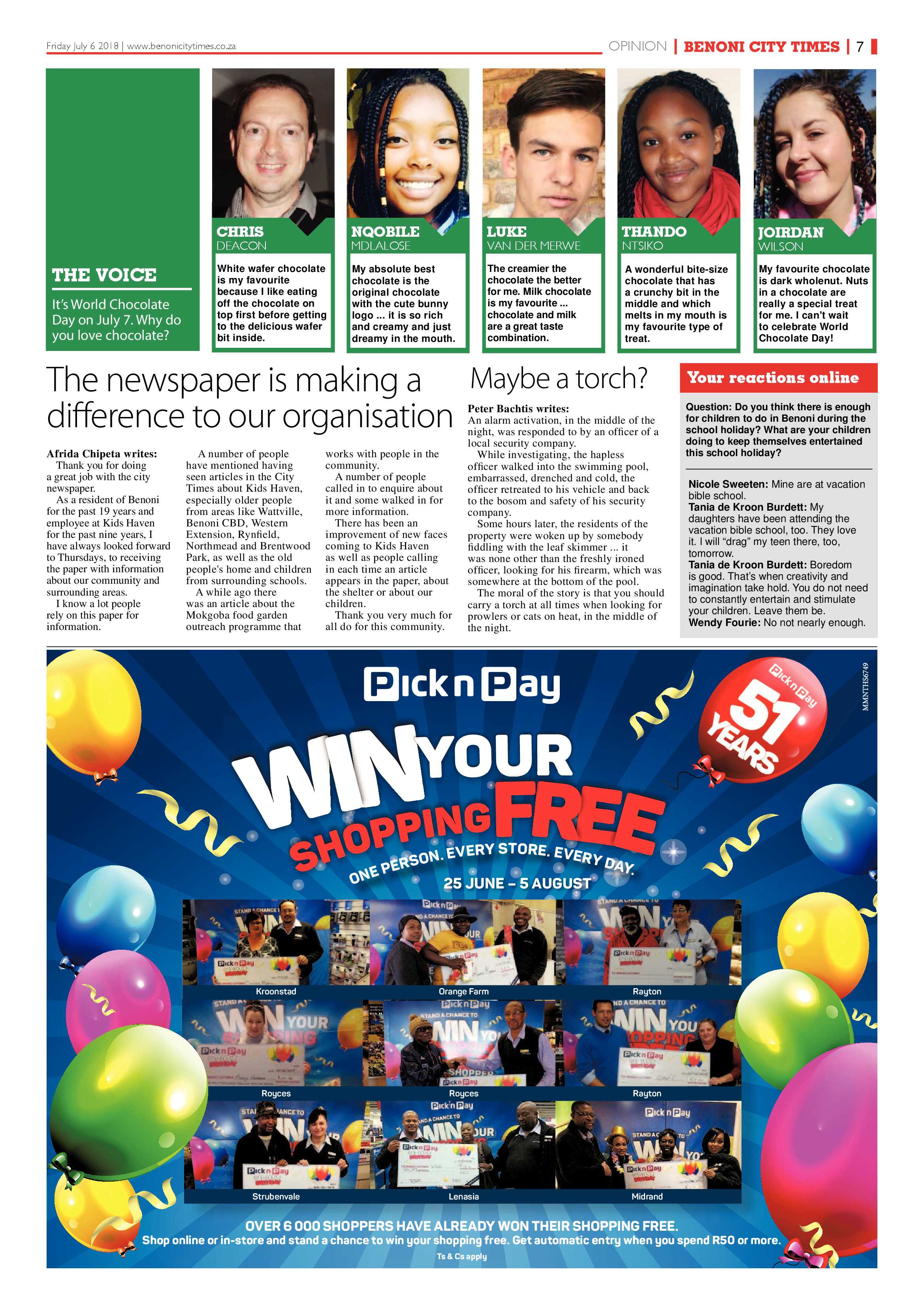 Benoni City Times 05 July page 7