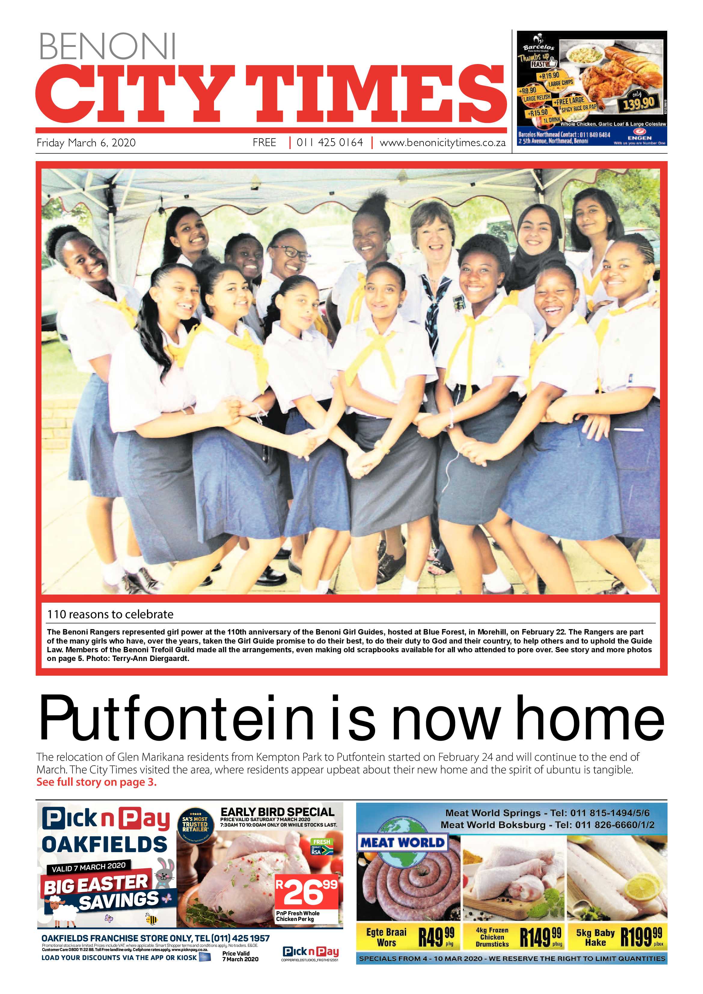 Benoni City Times 05 March 2020 page 1
