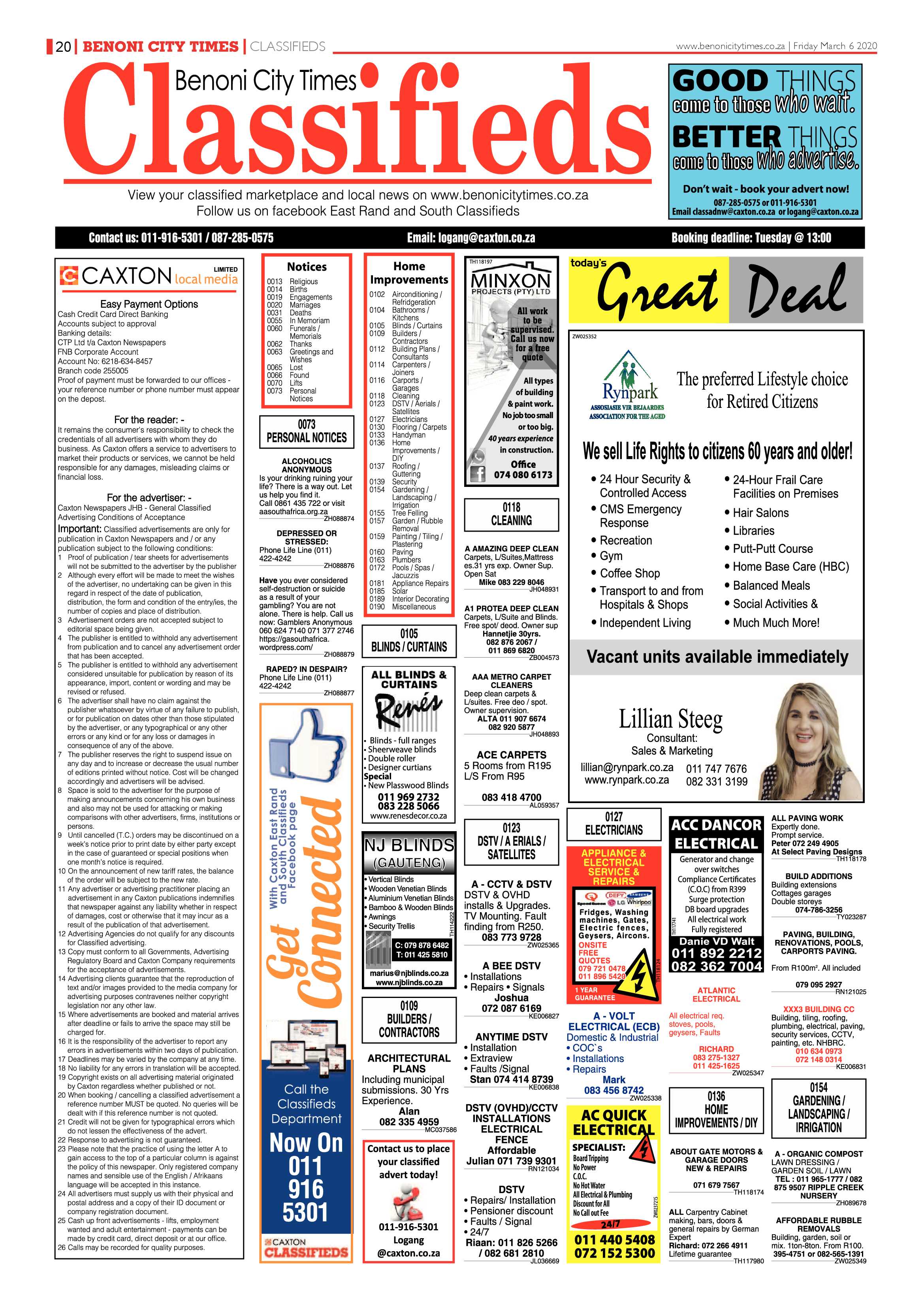 Benoni City Times 05 March 2020 page 20