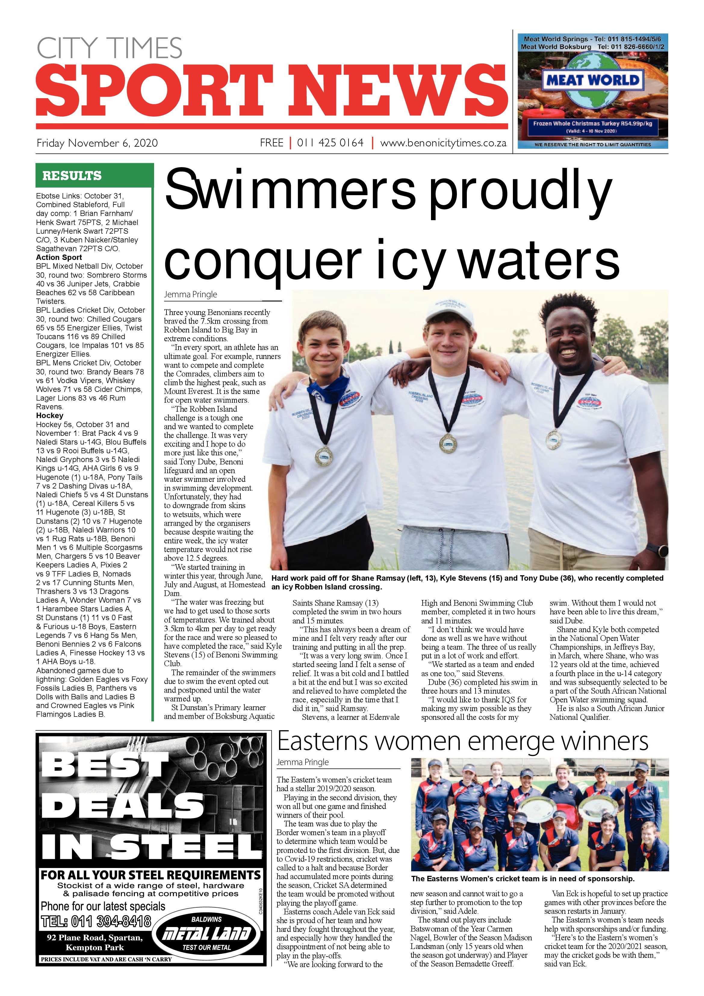 Benoni City Times 05 November 2020 page 16