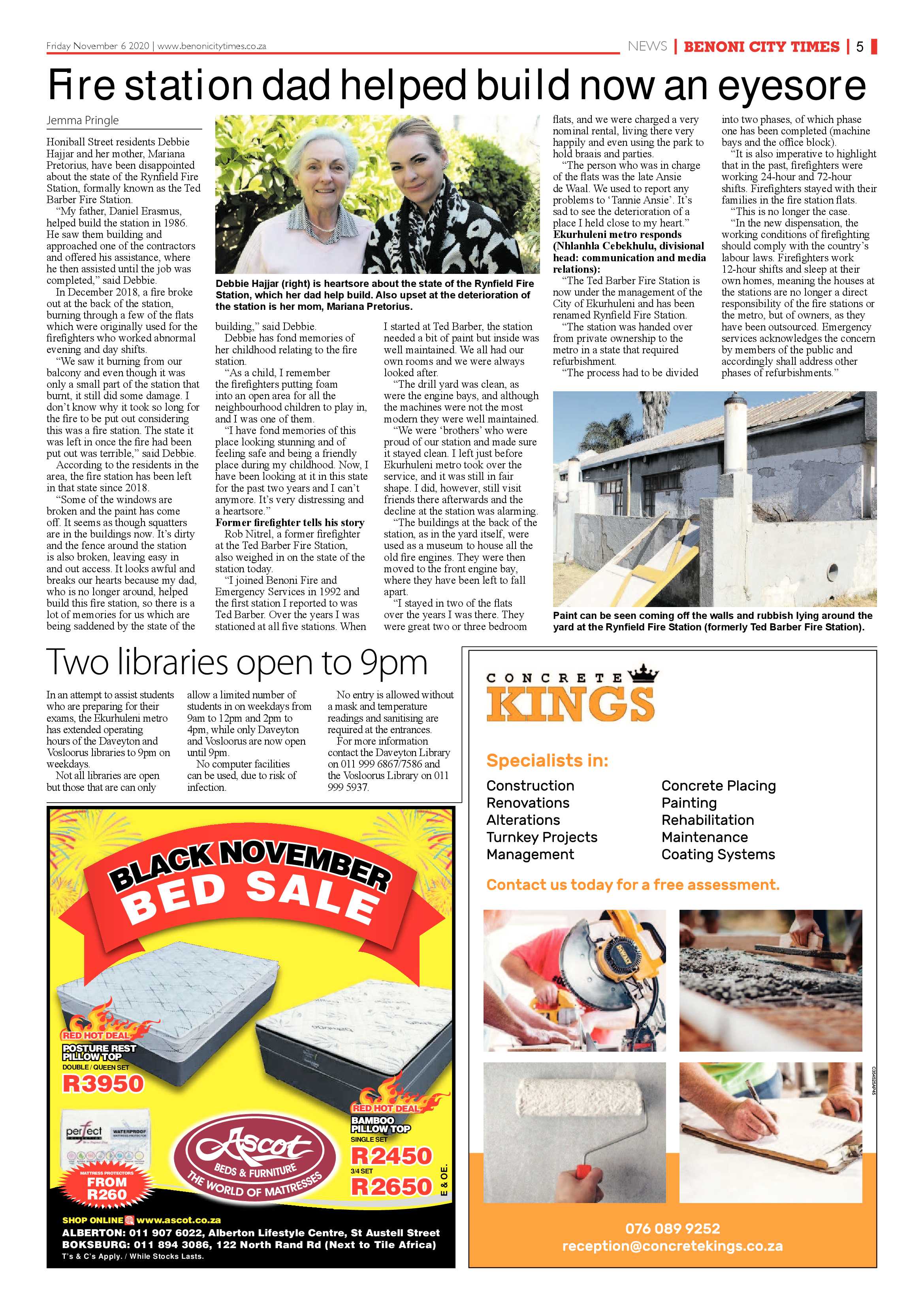 Benoni City Times 05 November 2020 page 5