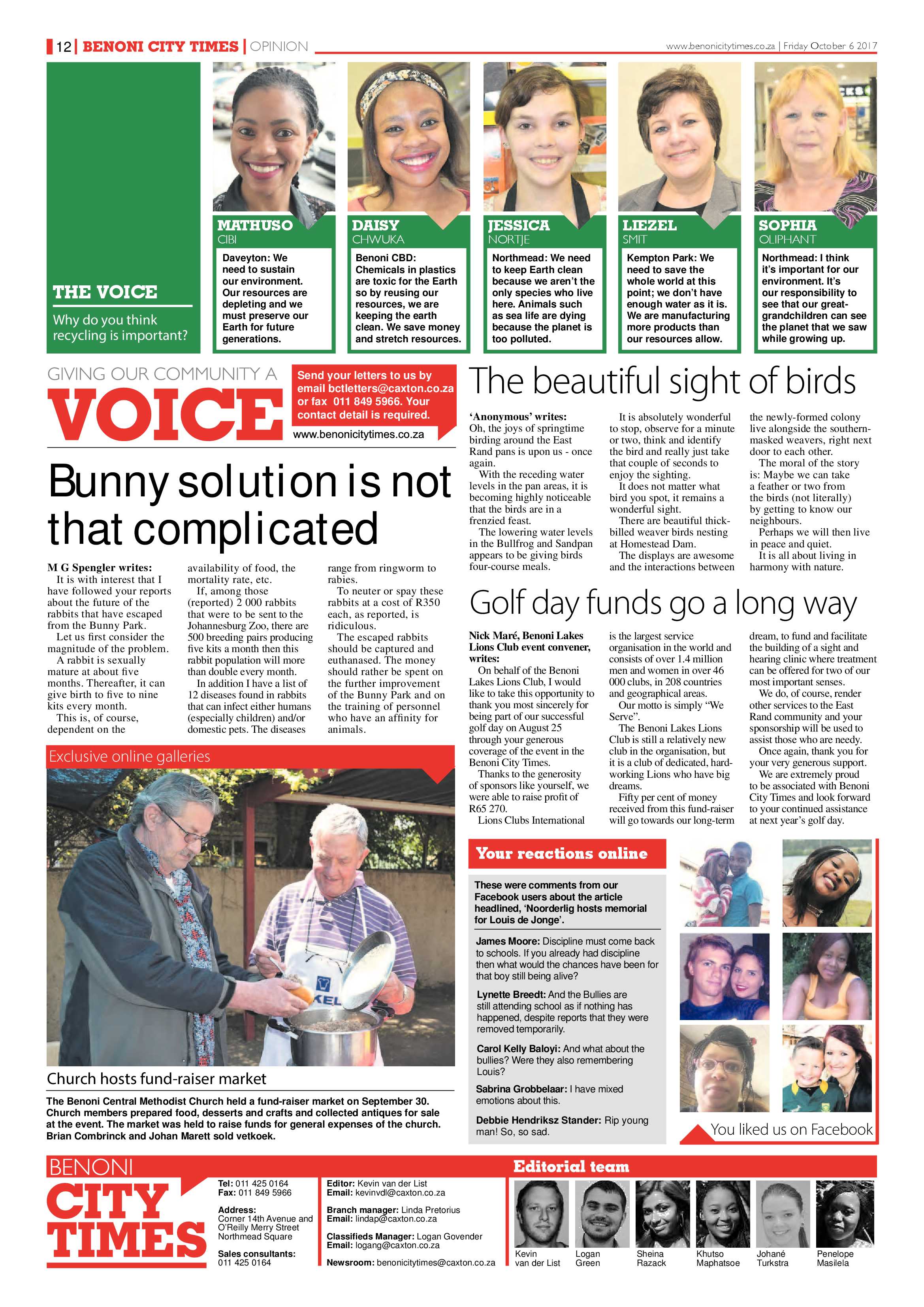 Benoni City Times 05 October 2017 page 12
