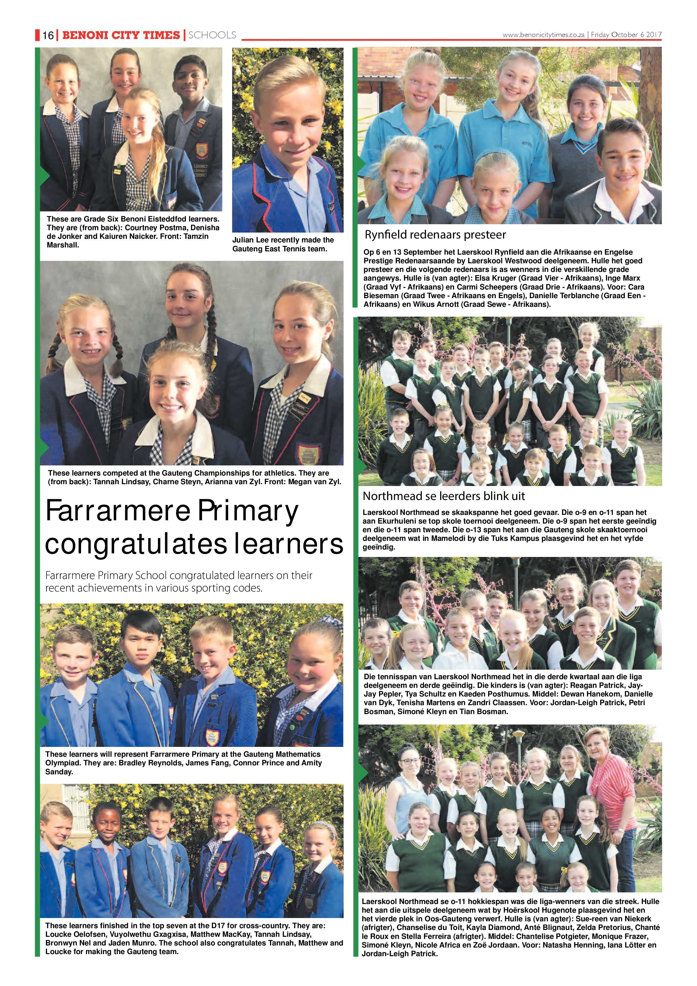 Benoni City Times 05 October 2017 page 16
