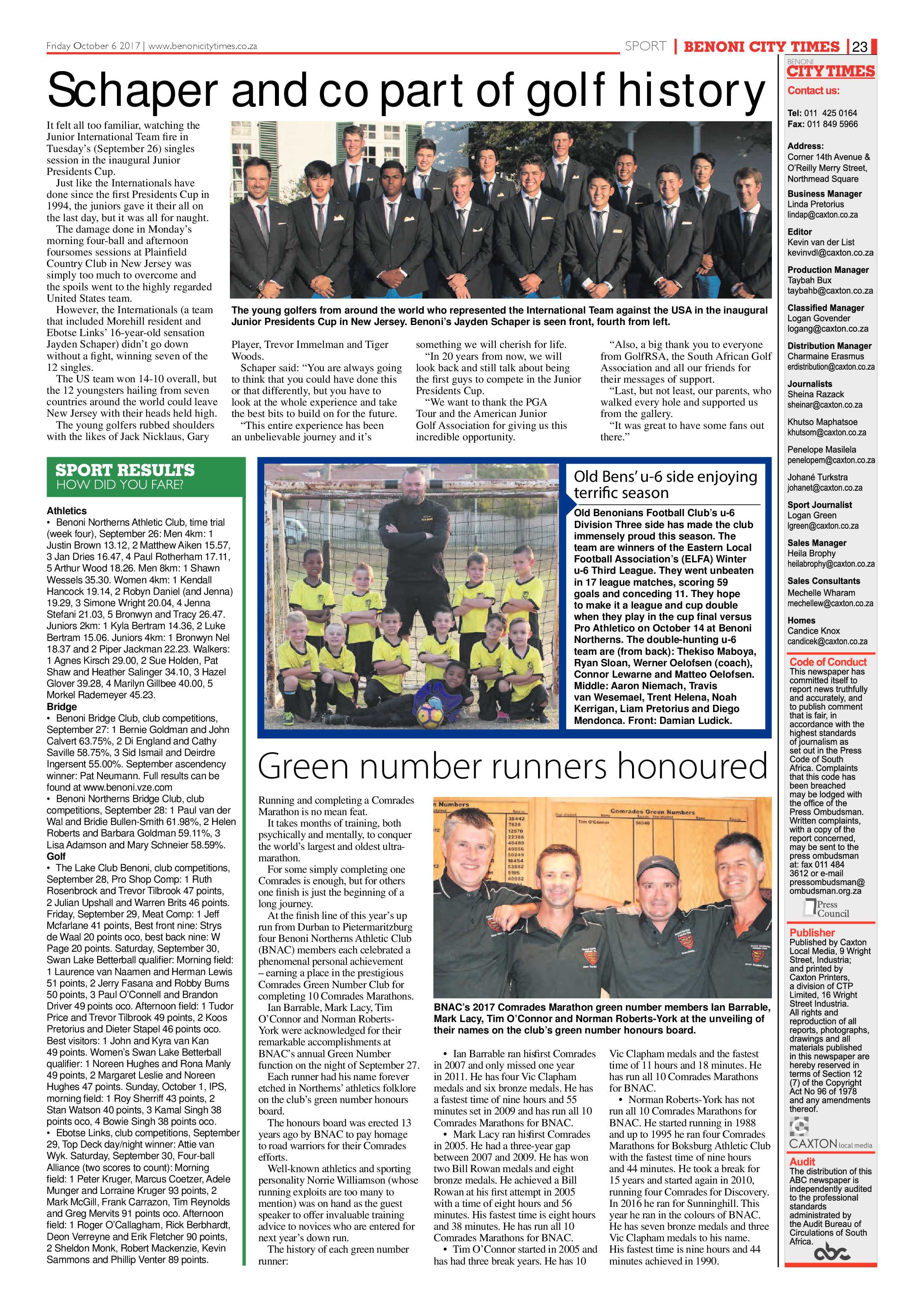 Benoni City Times 05 October 2017 page 23