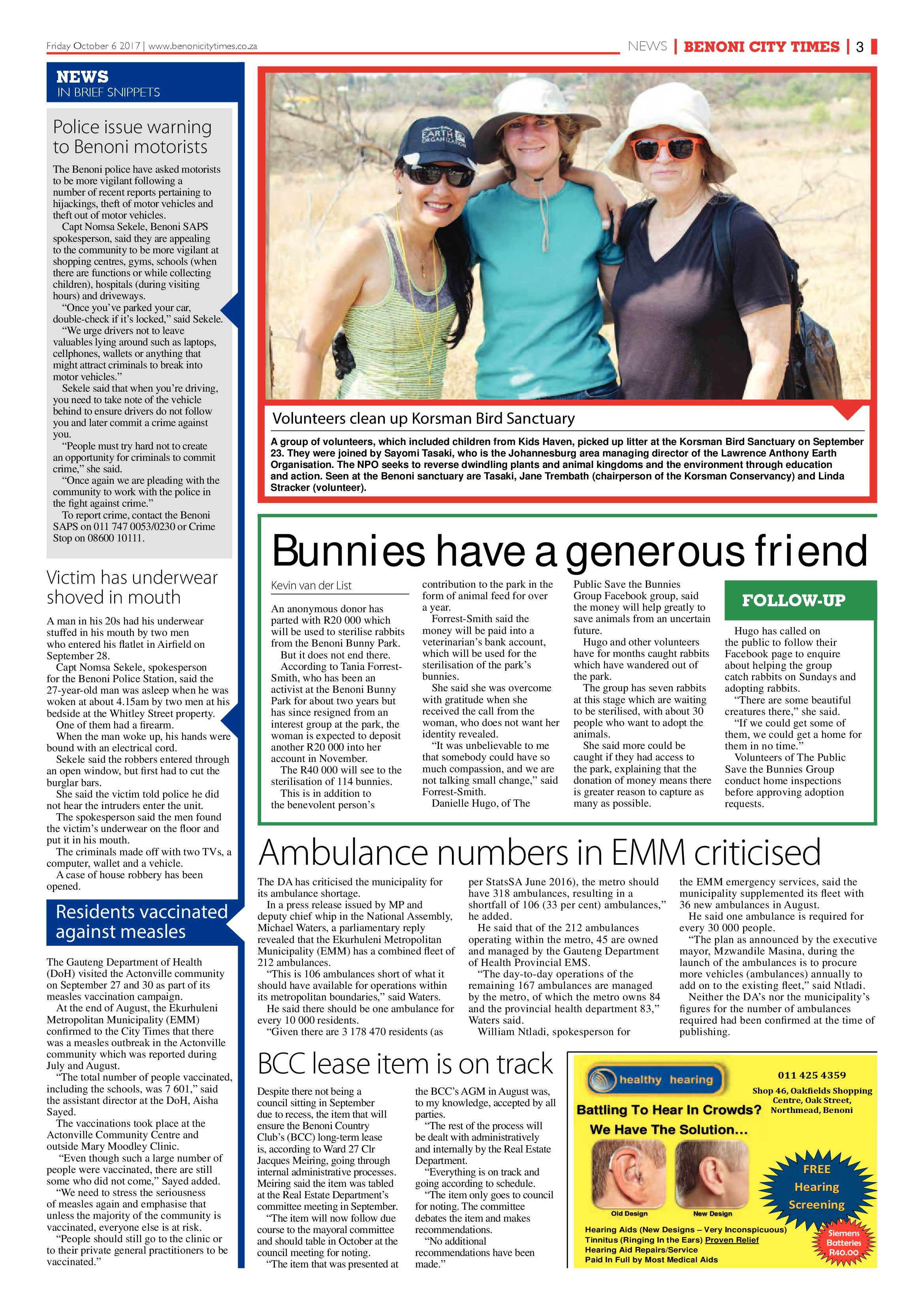 Benoni City Times 05 October 2017 page 3