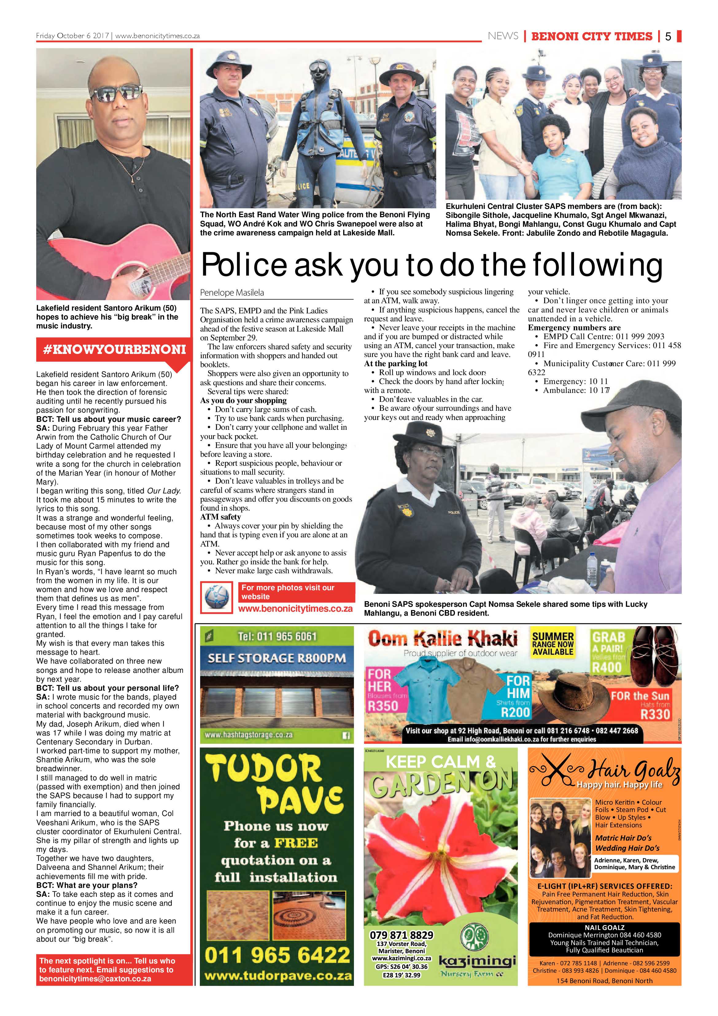 Benoni City Times 05 October 2017 page 5