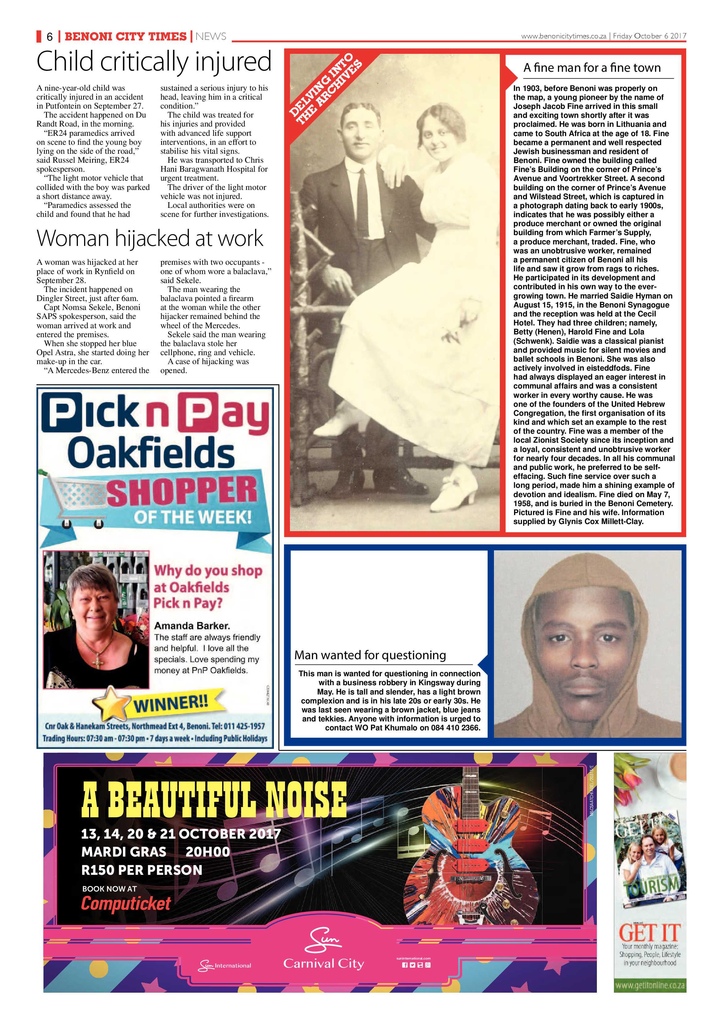 Benoni City Times 05 October 2017 page 6