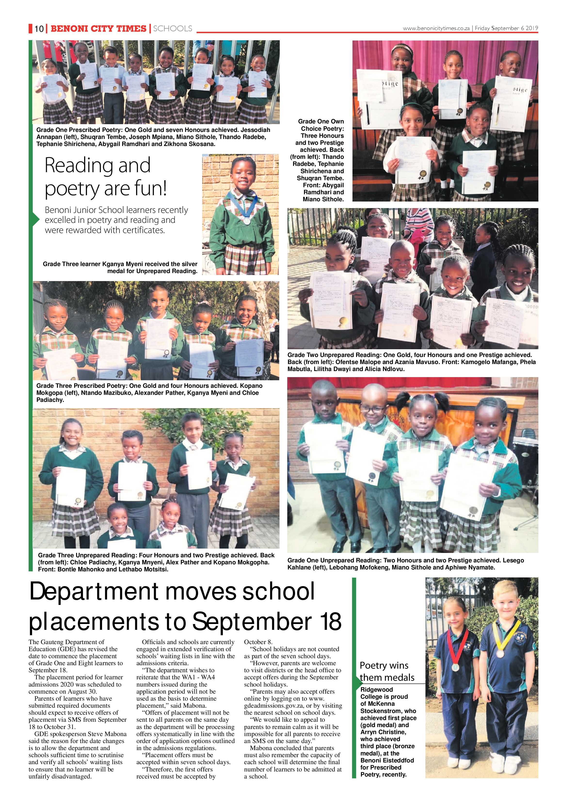 Benoni City Times 05 September 2019 page 10