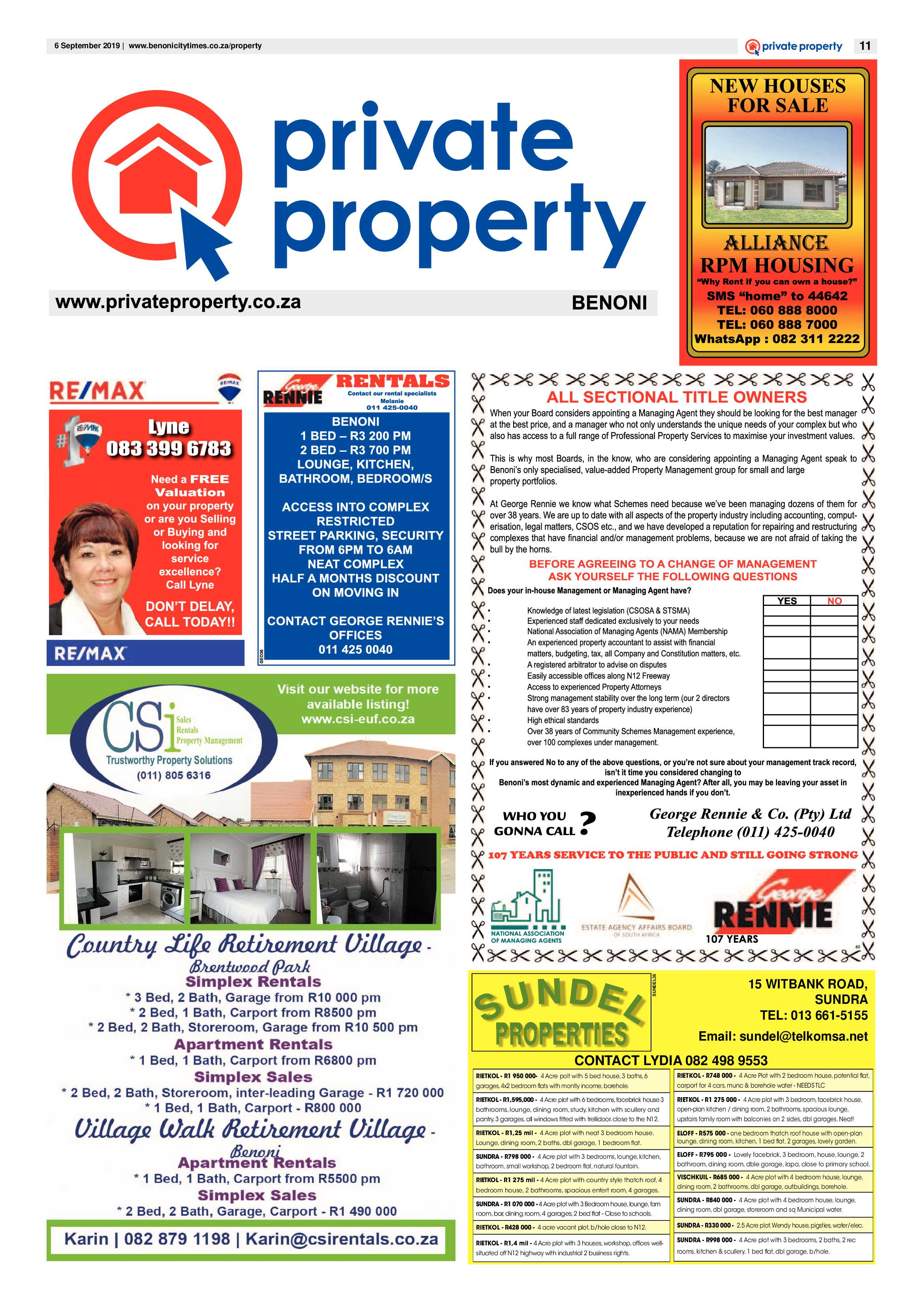 Benoni City Times 05 September 2019 page 11
