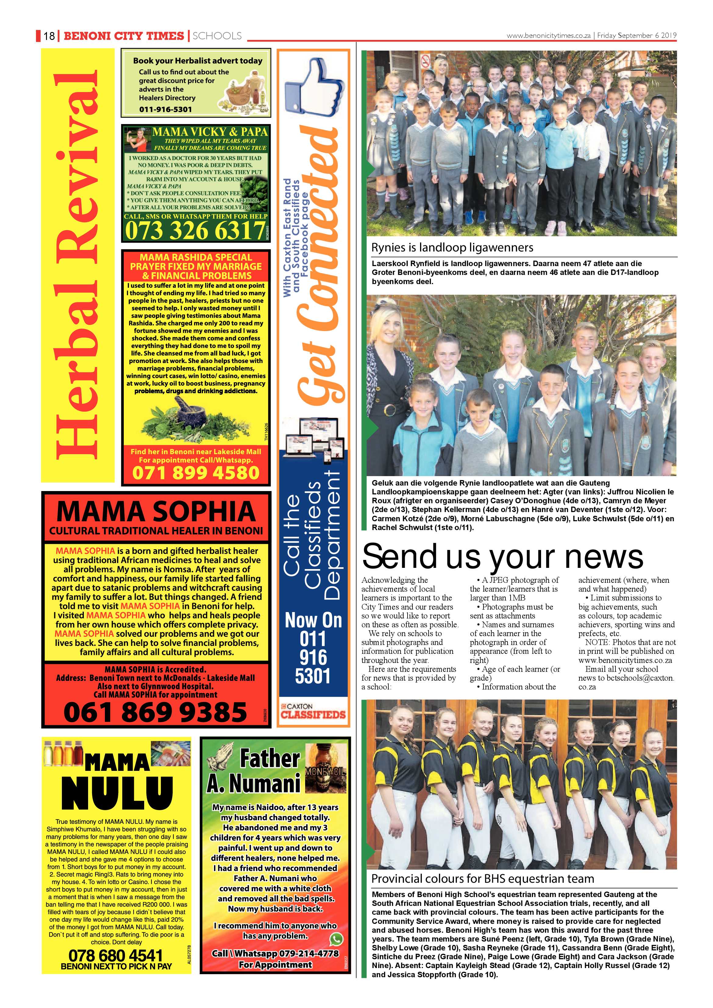 Benoni City Times 05 September 2019 page 18