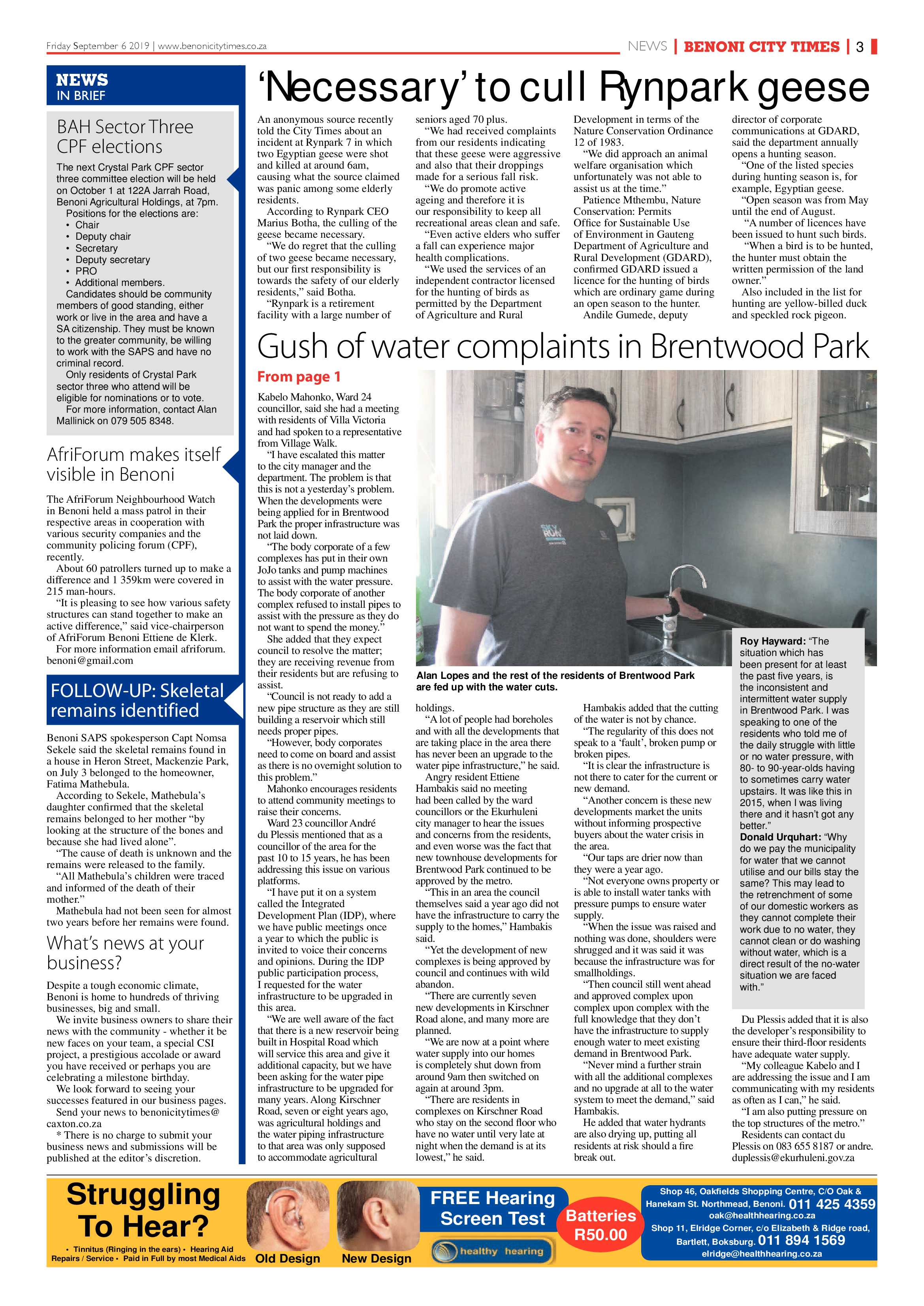 Benoni City Times 05 September 2019 page 3
