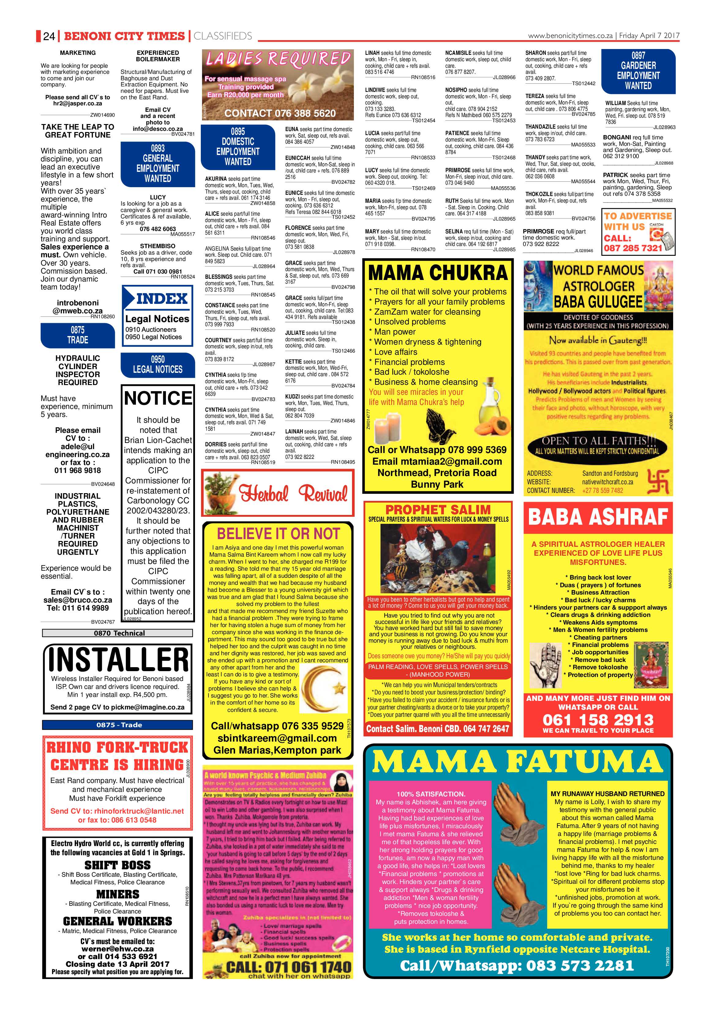 Benoni City Times 06 April 2017 page 24