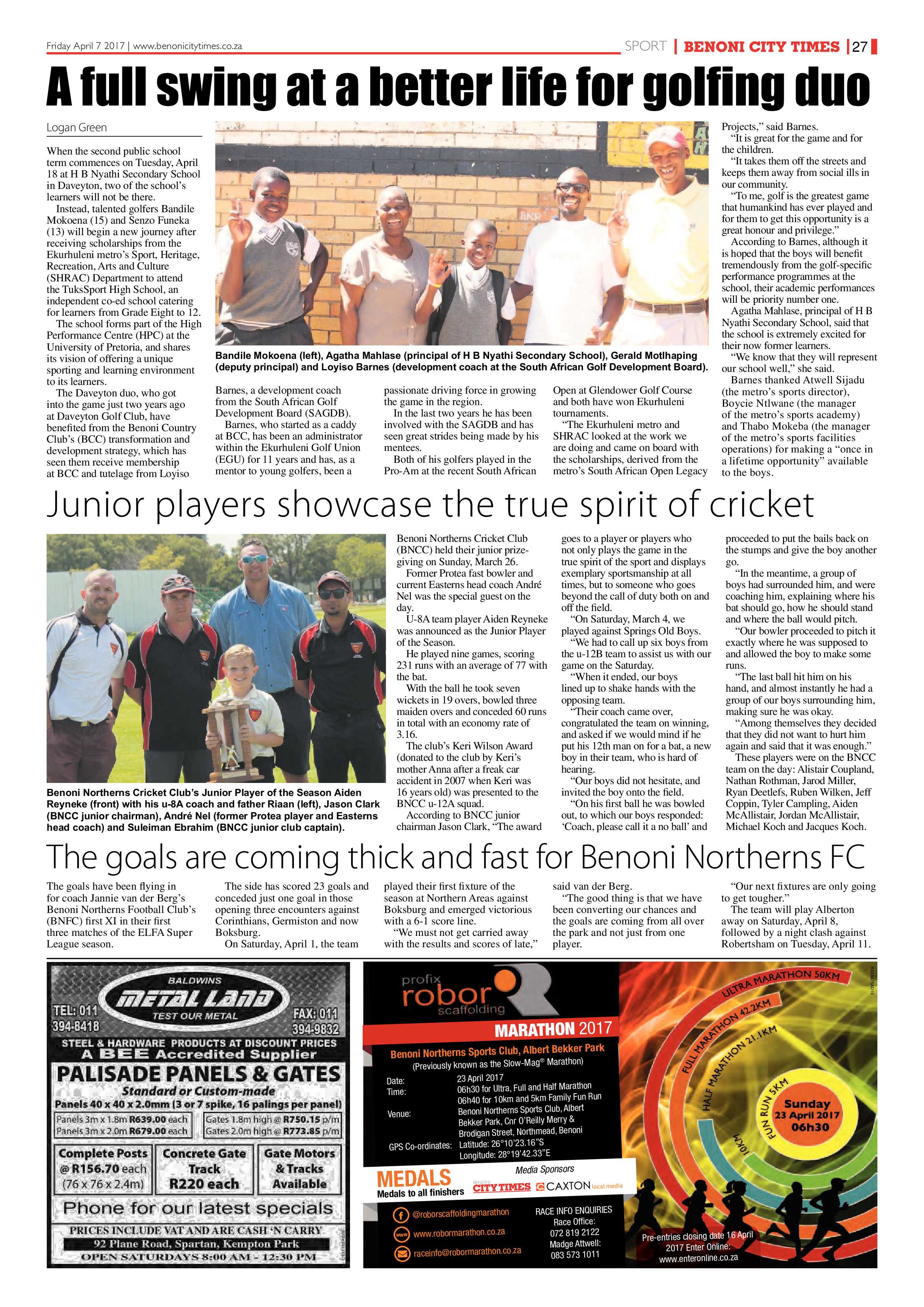 Benoni City Times 06 April 2017 page 27