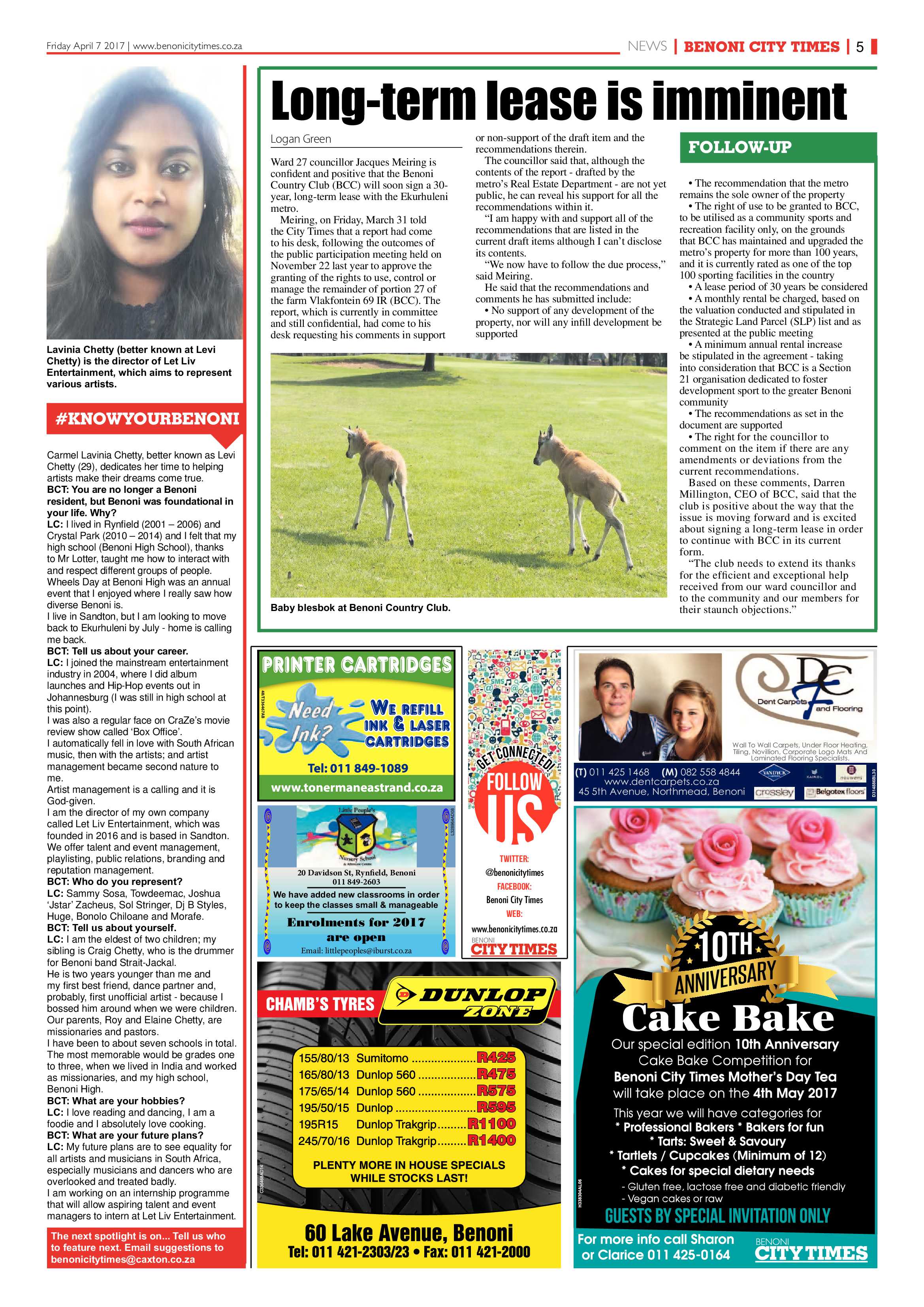 Benoni City Times 06 April 2017 page 5