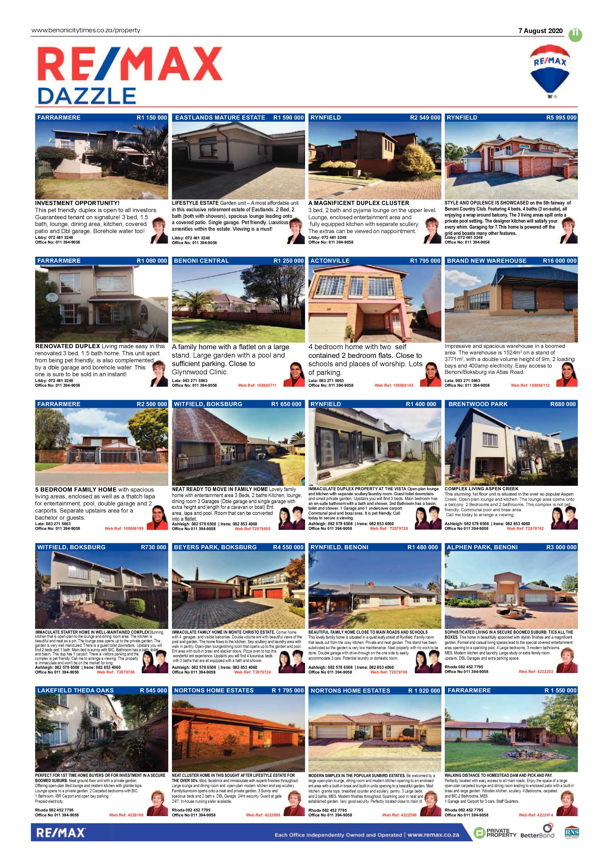 Benoni City Times 06 August 2020 page 11