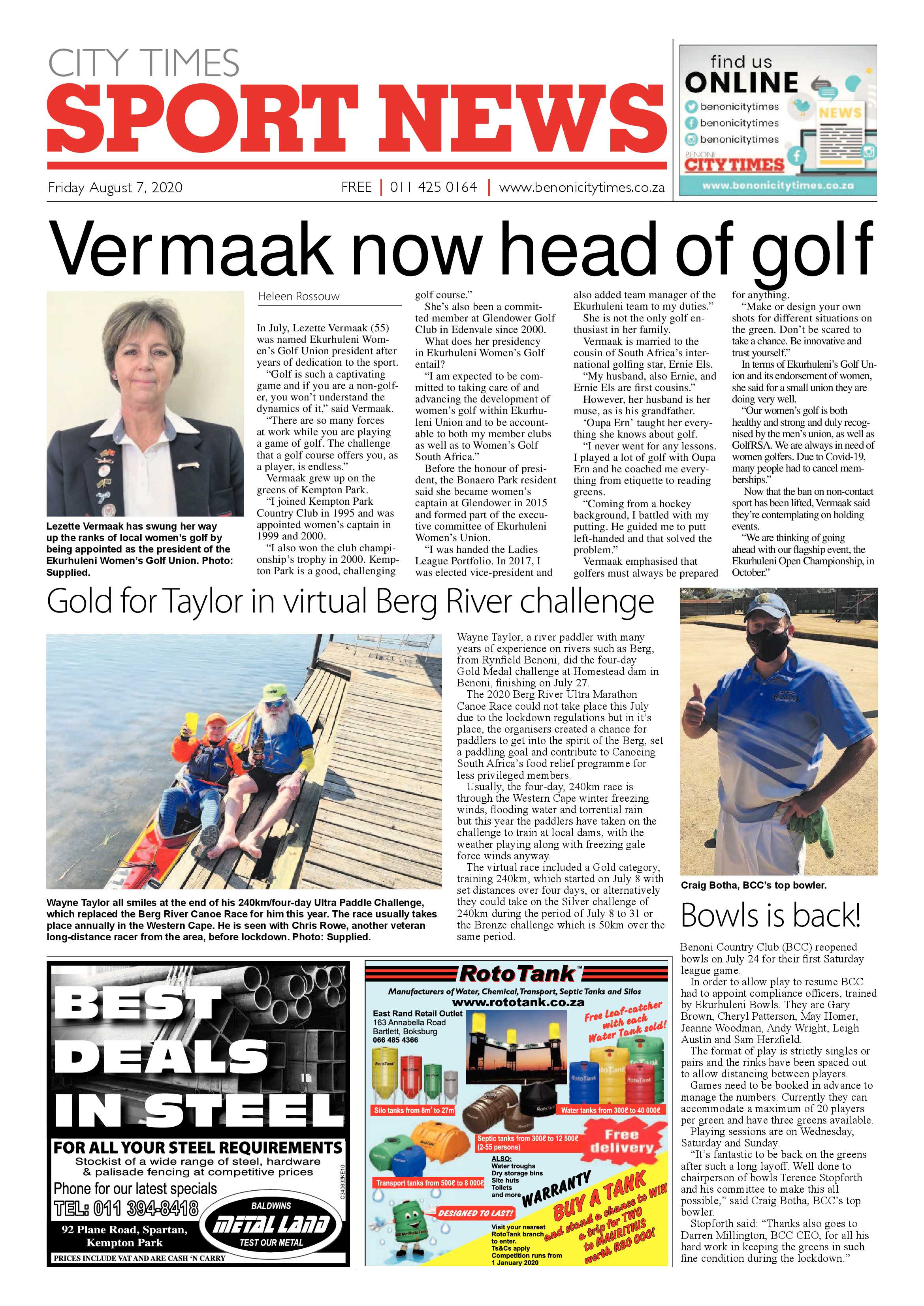 Benoni City Times 06 August 2020 page 16