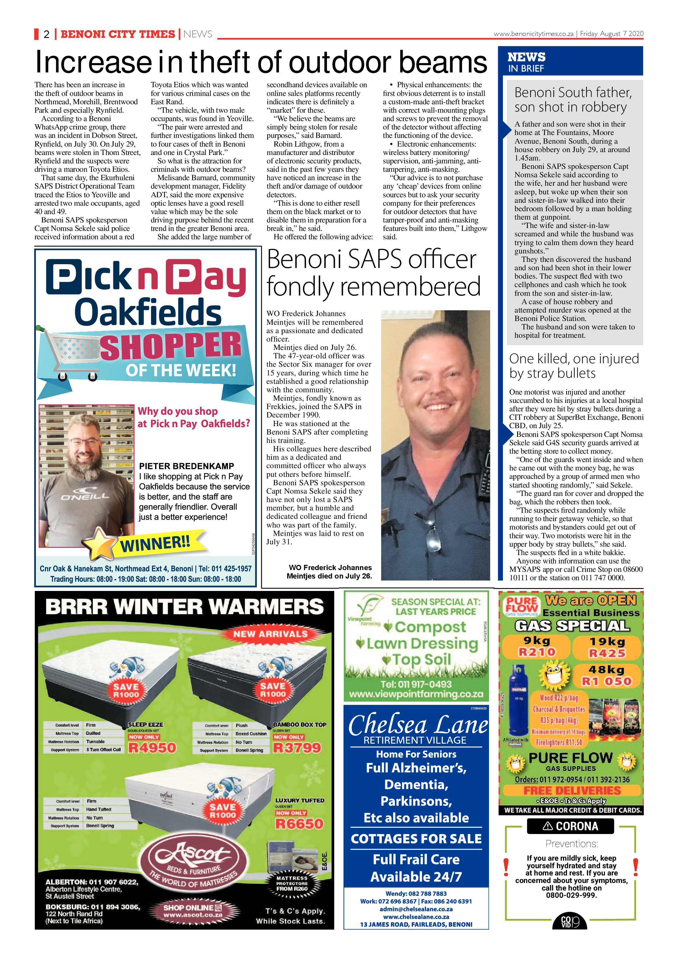 Benoni City Times 06 August 2020 page 2