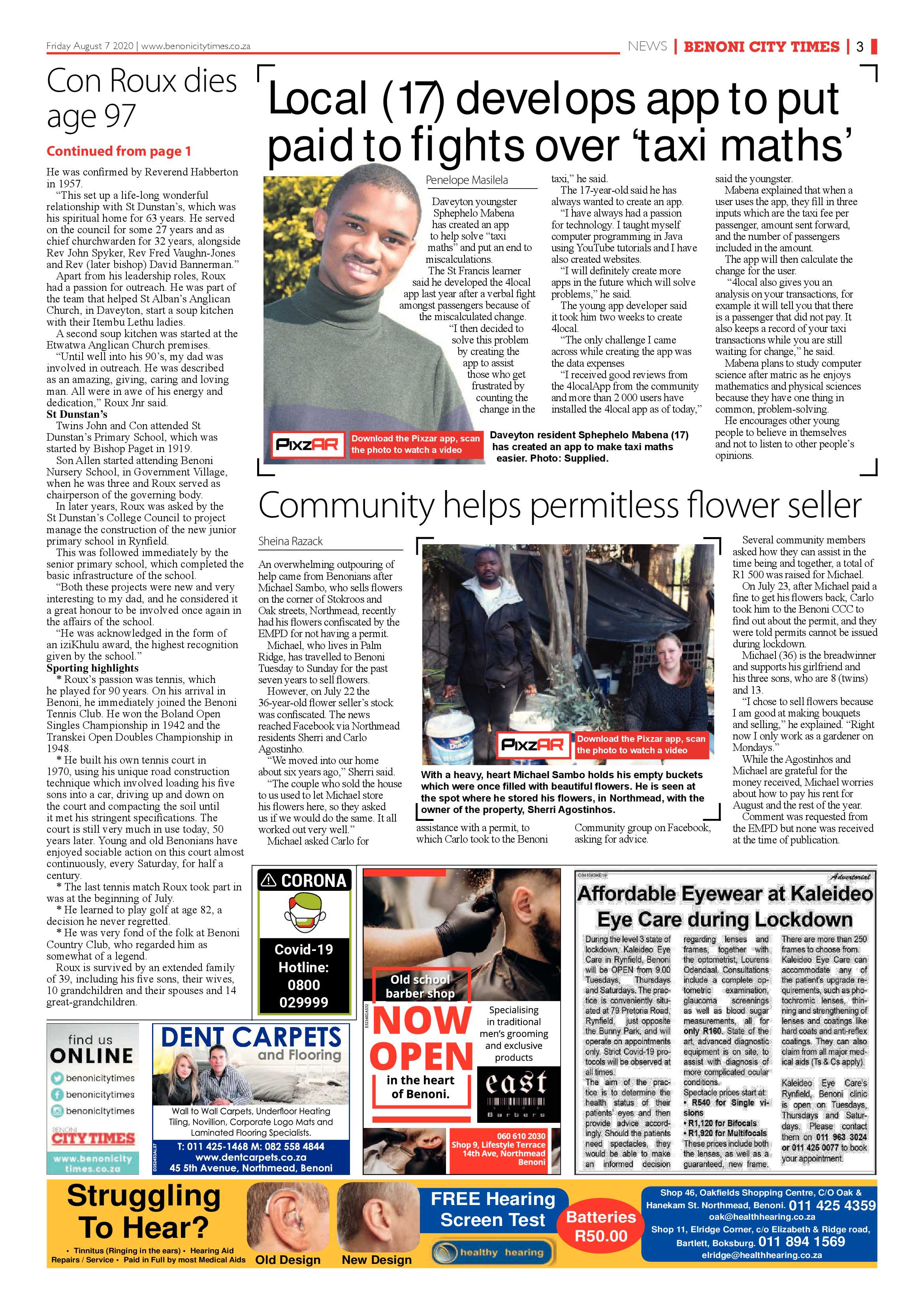 Benoni City Times 06 August 2020 page 3
