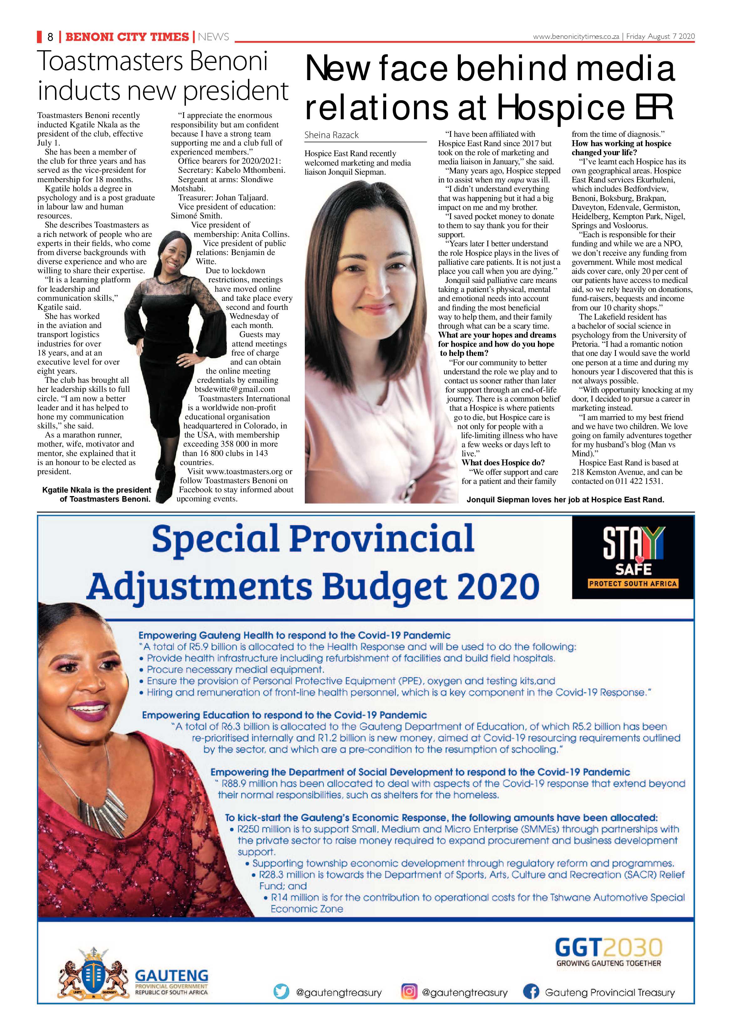 Benoni City Times 06 August 2020 page 8