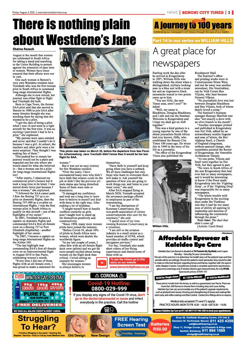 Benoni City Times 06 August 2021 page 3