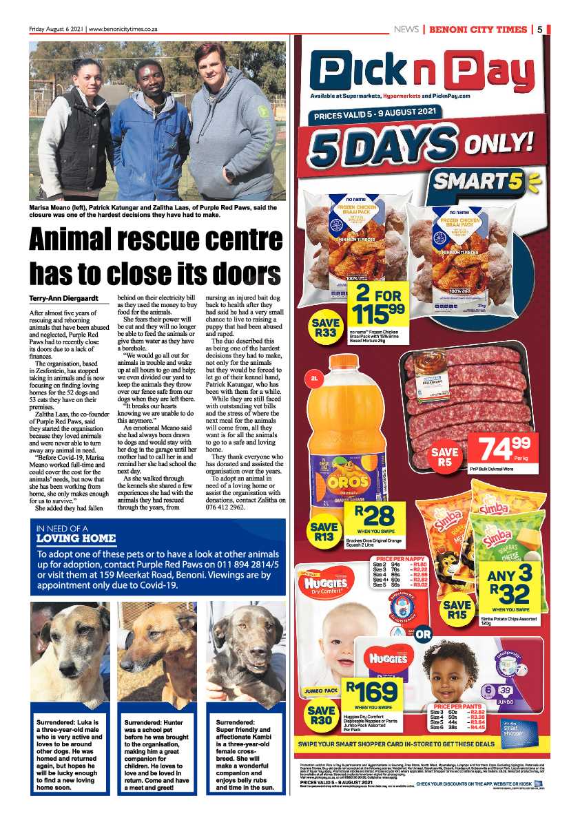 Benoni City Times 06 August 2021 page 5