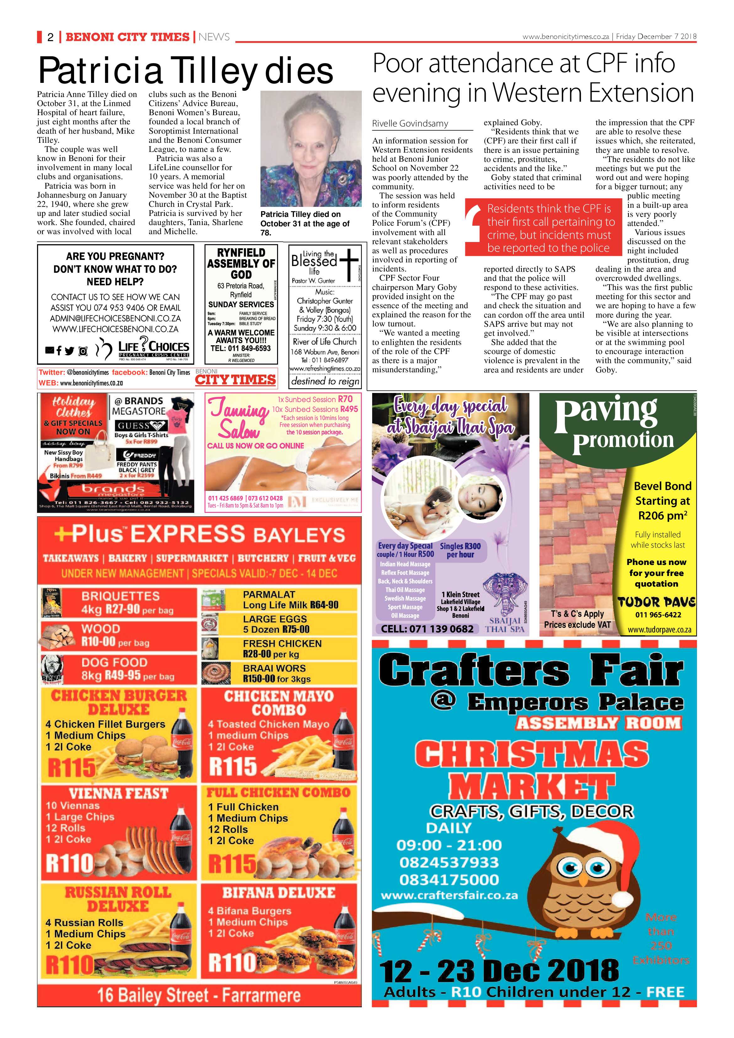 Benoni City Times 06 December 2018 page 2