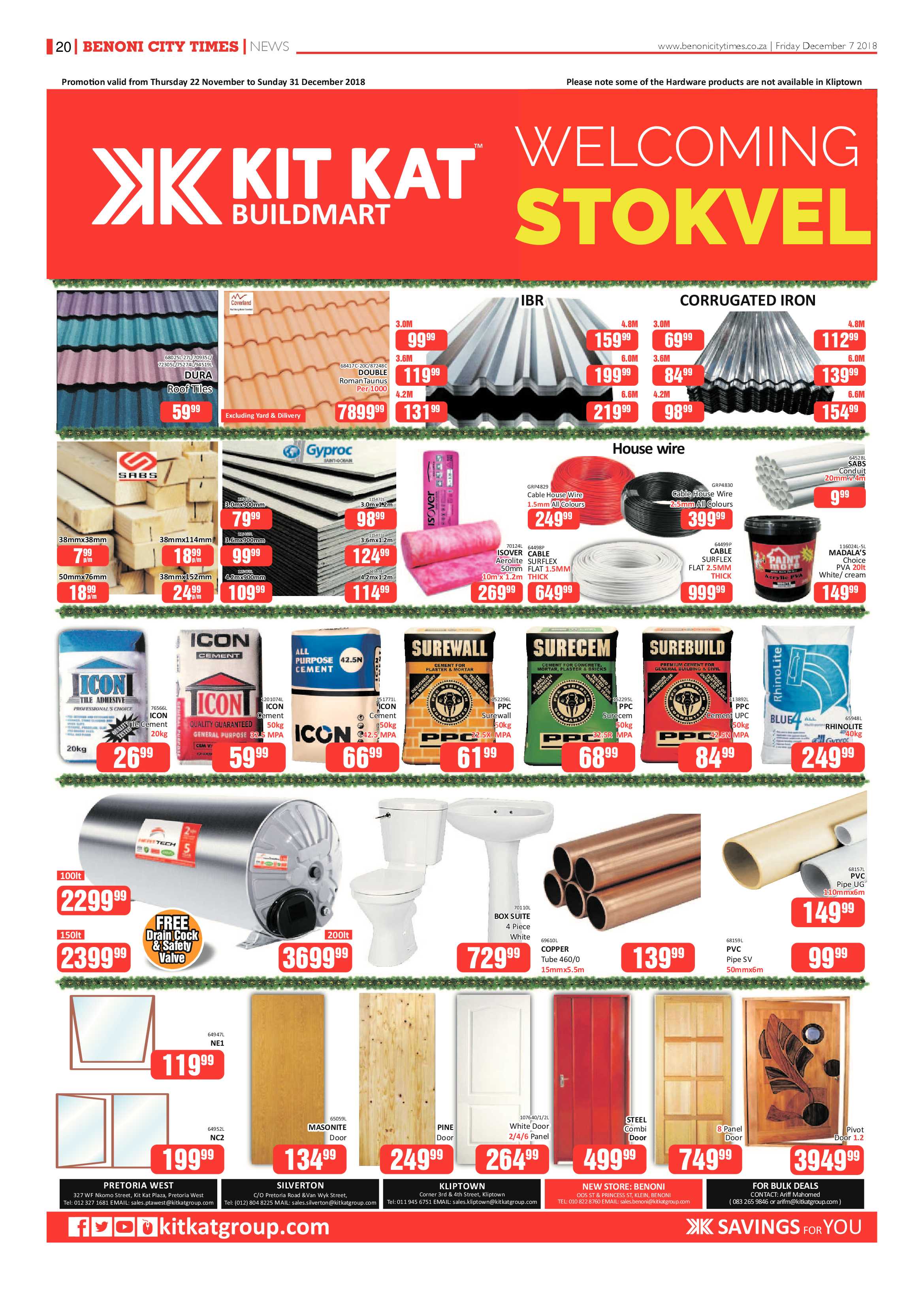 Benoni City Times 06 December 2018 page 20