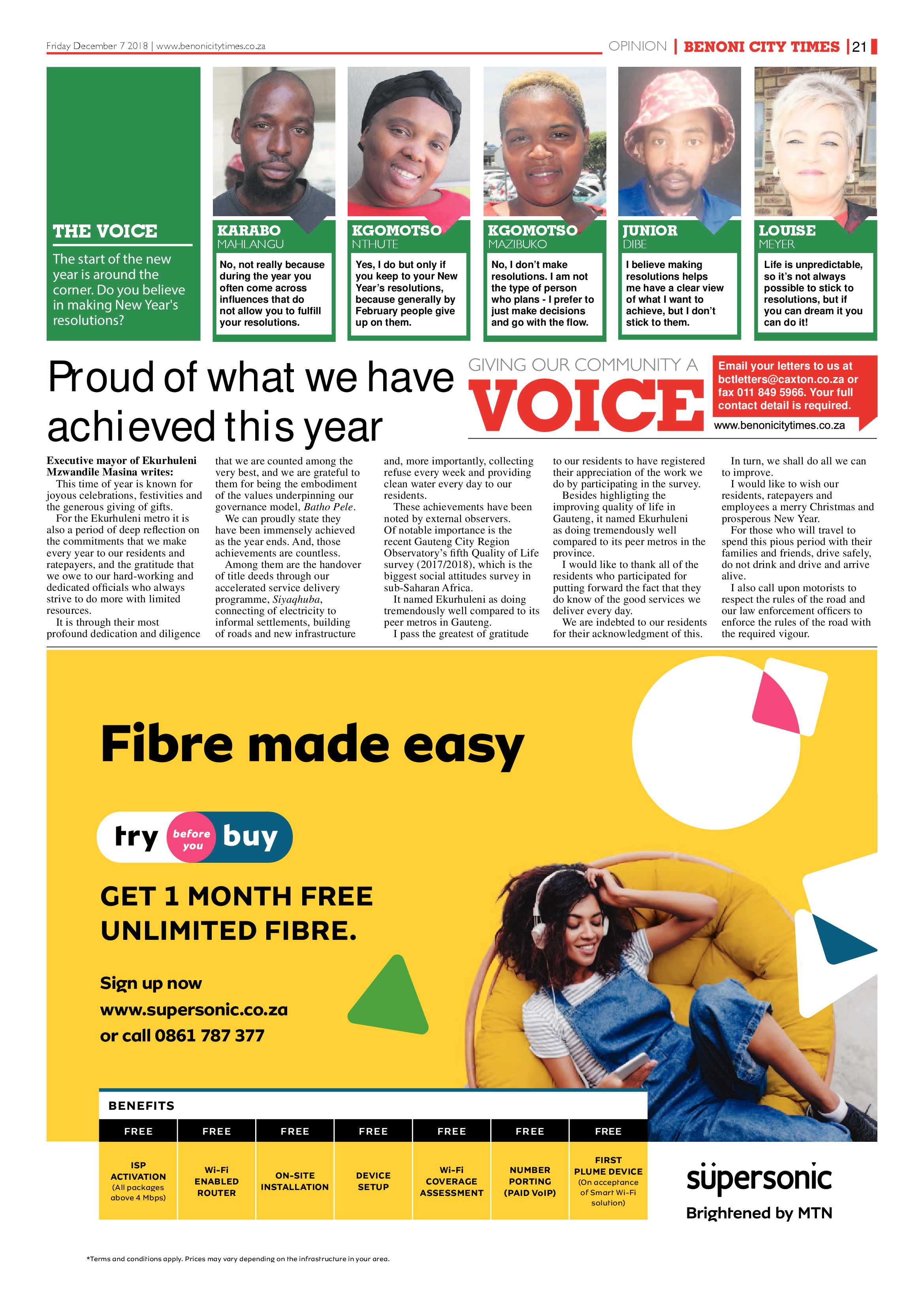 Benoni City Times 06 December 2018 page 21
