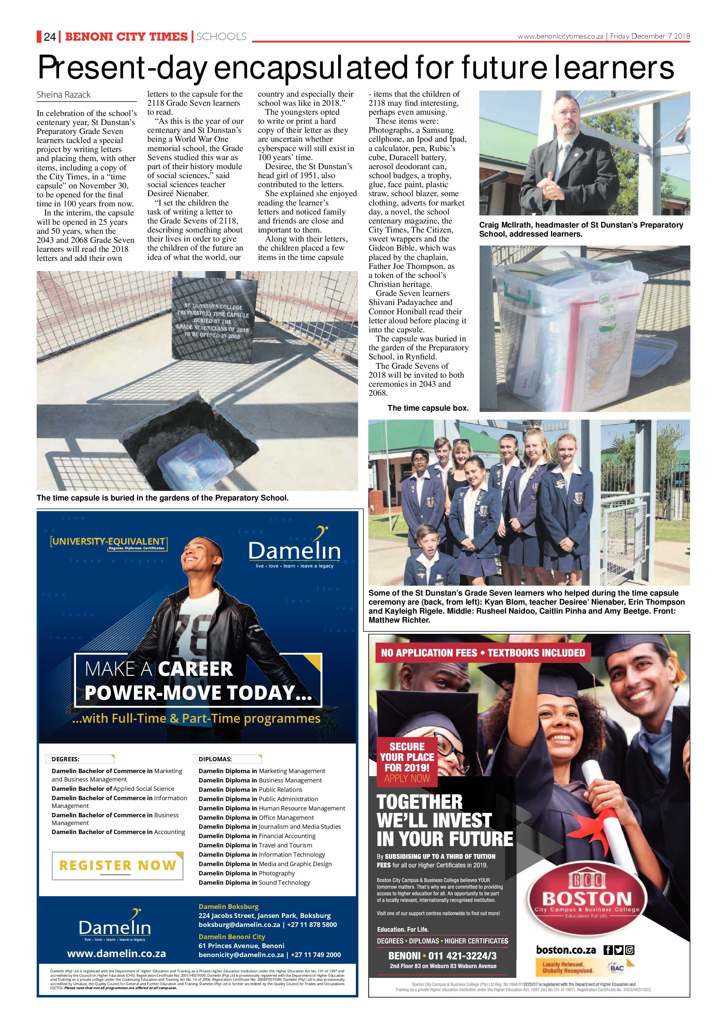 Benoni City Times 06 December 2018 page 24