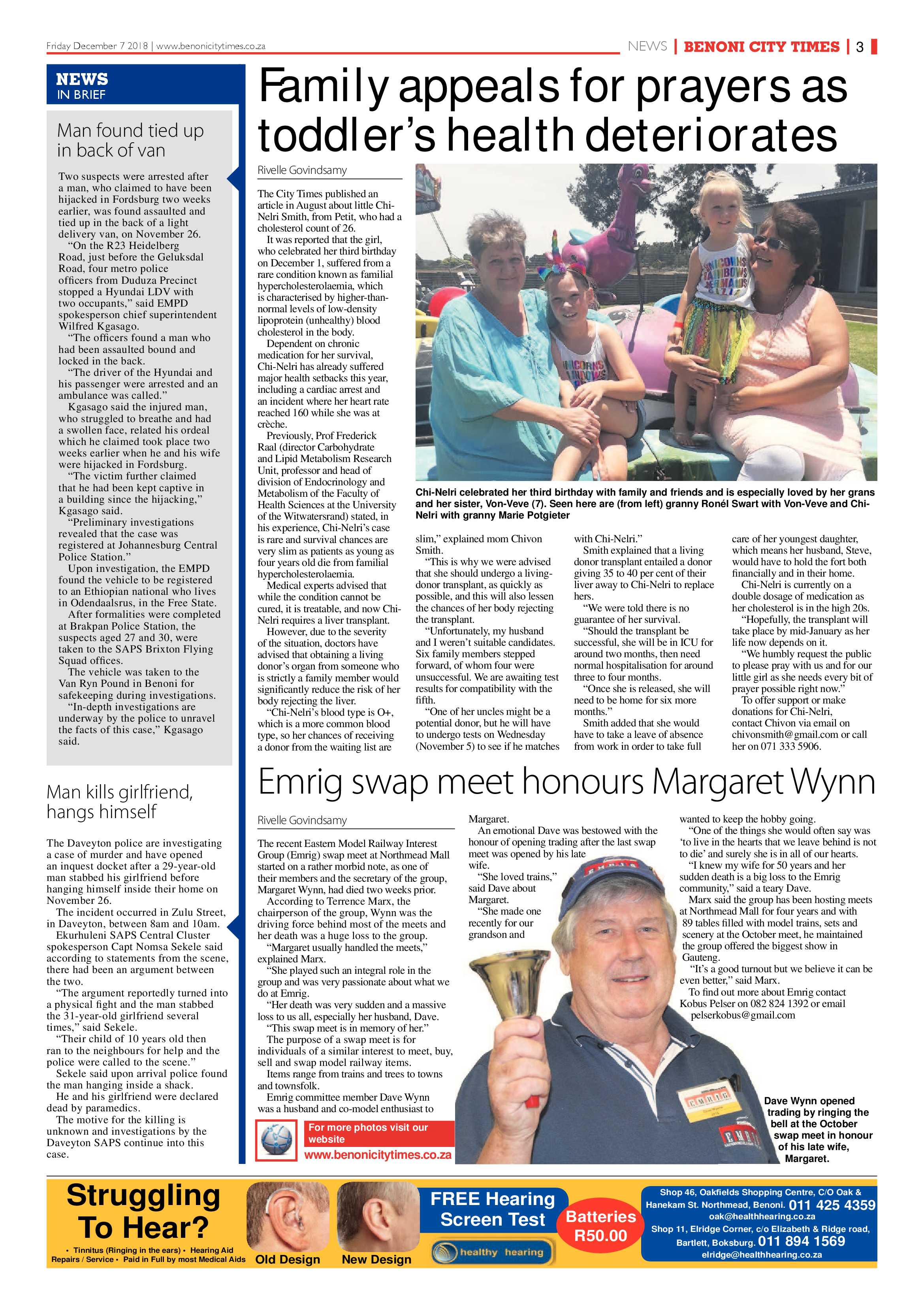 Benoni City Times 06 December 2018 page 3