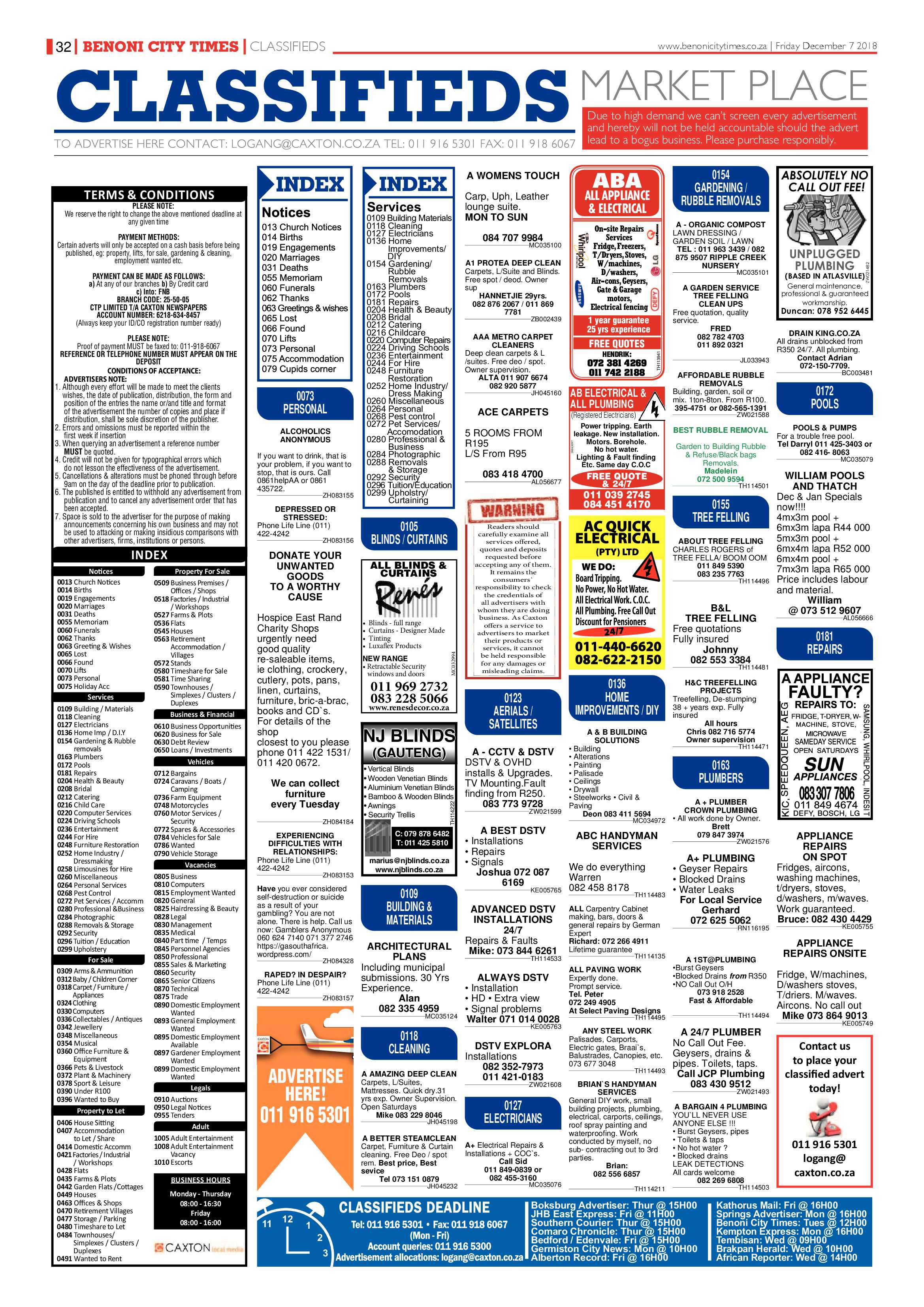 Benoni City Times 06 December 2018 page 32