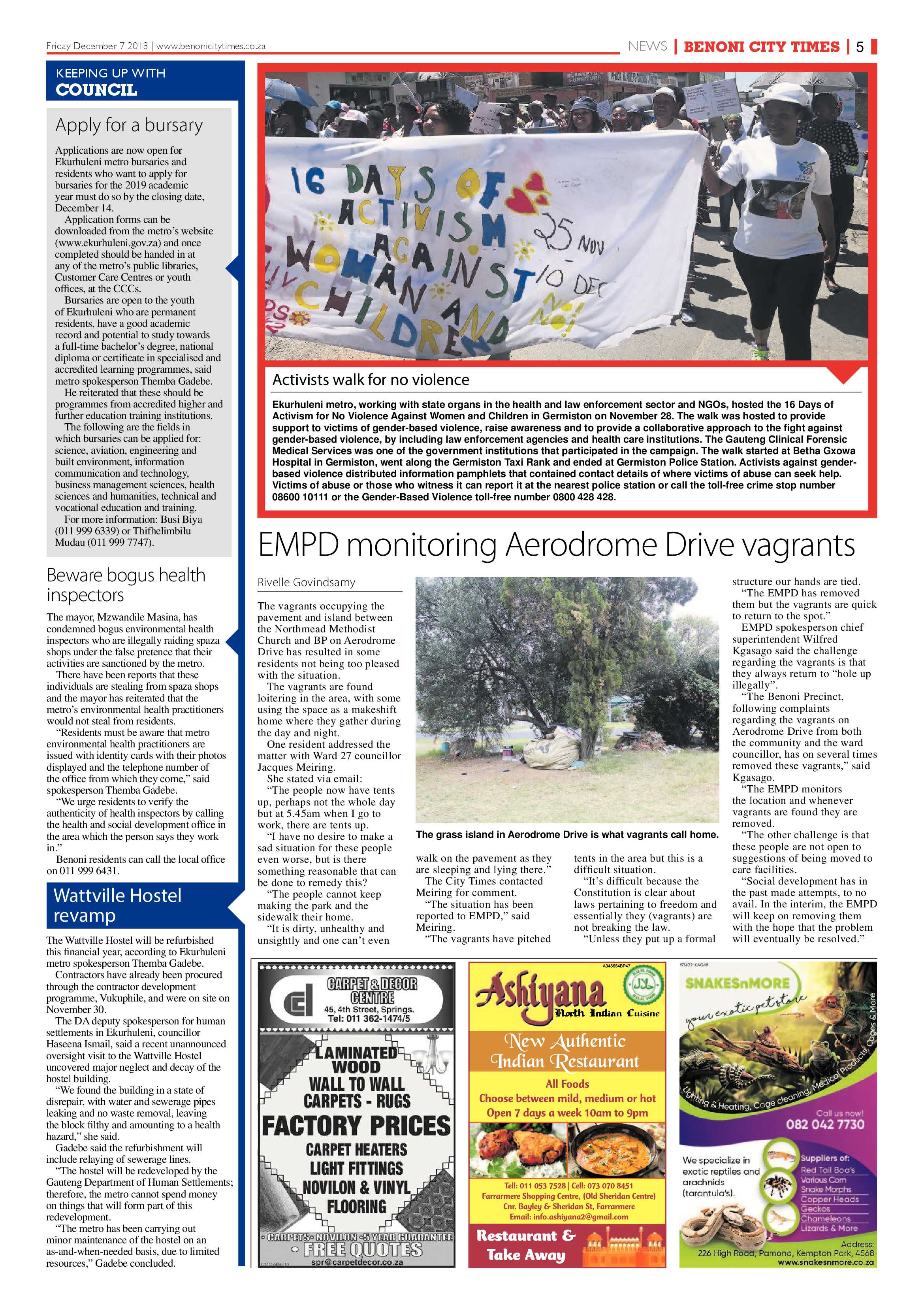Benoni City Times 06 December 2018 page 5