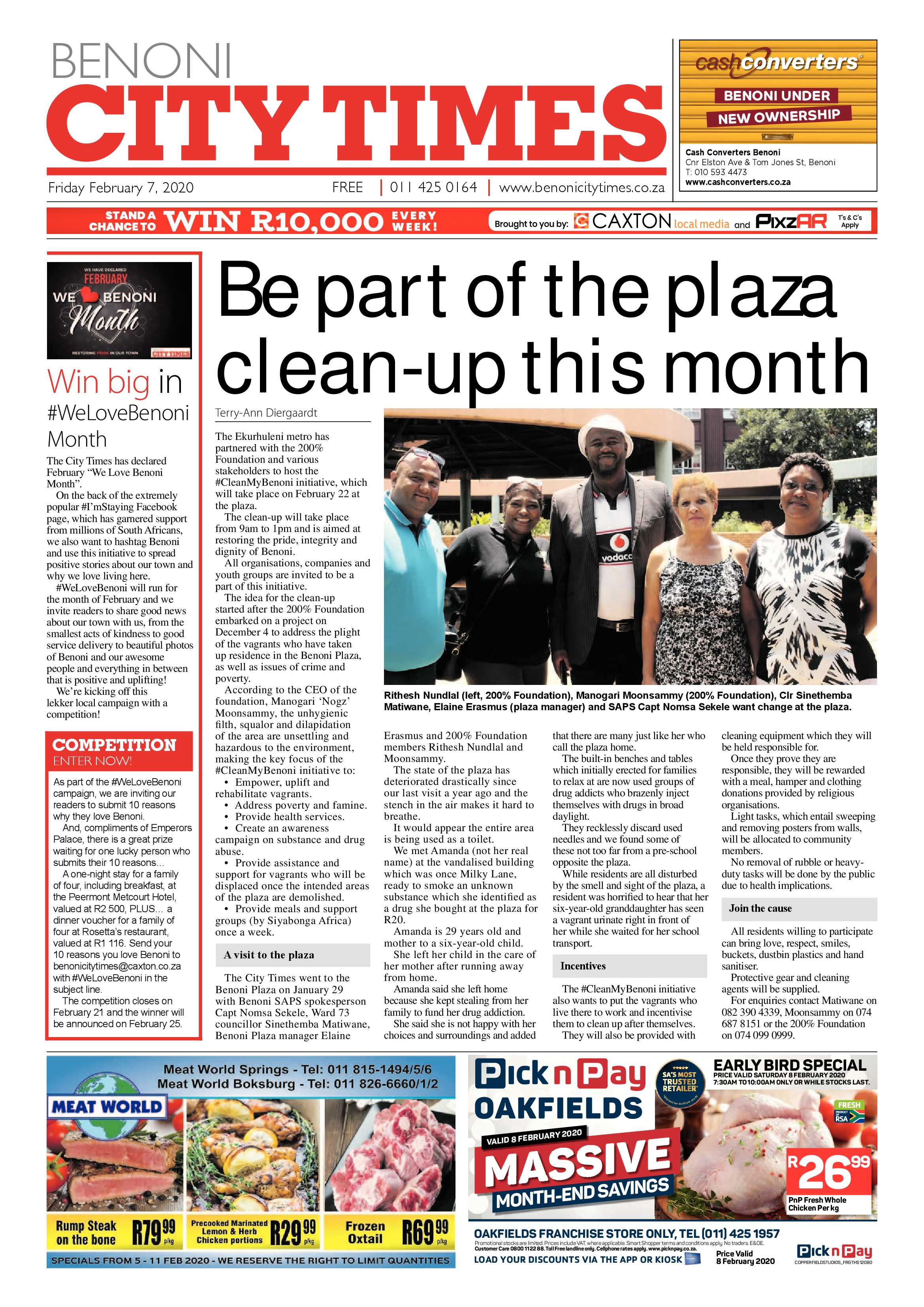 Benoni City Times 06 February 2020 page 1