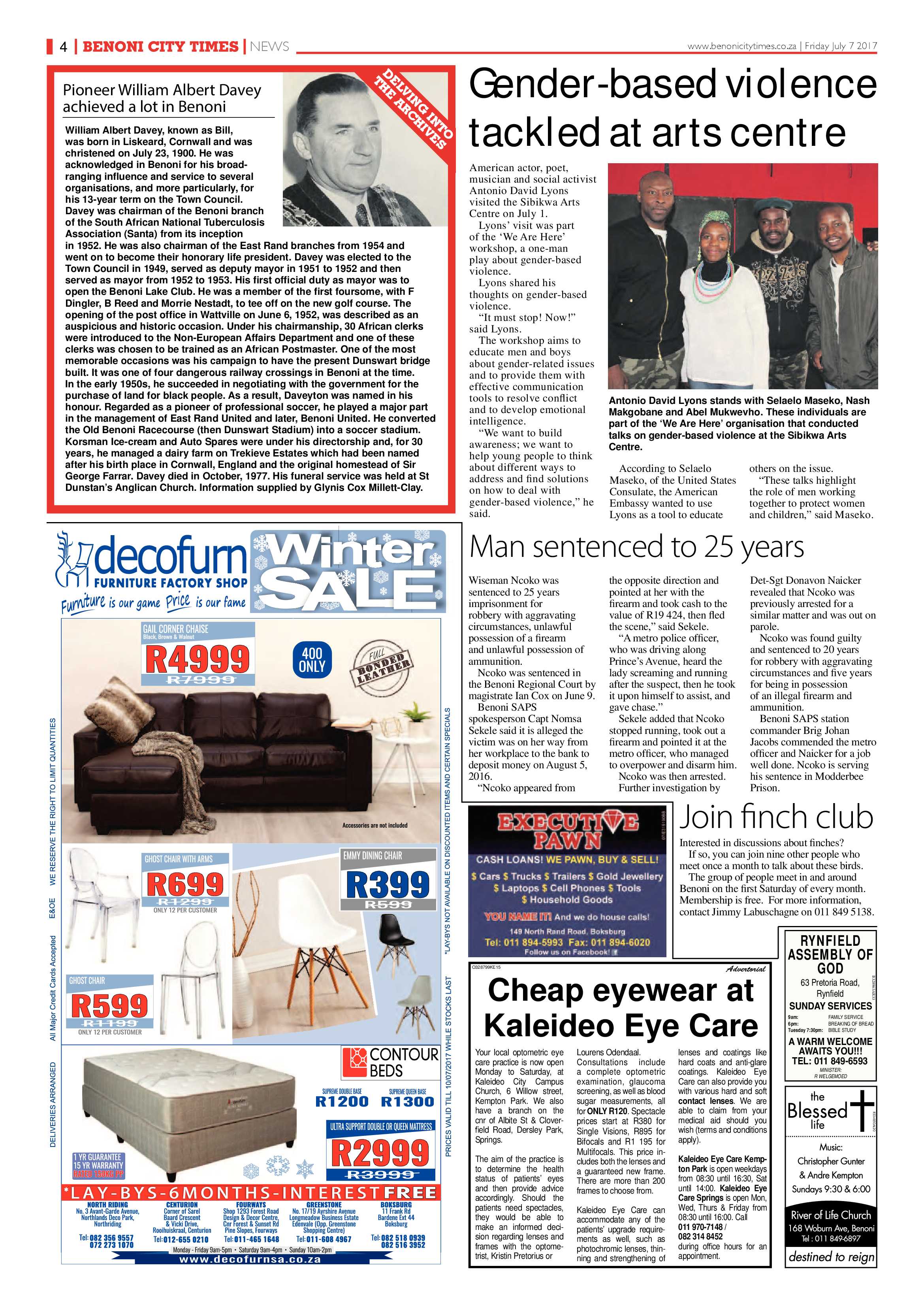 Benoni City Times 06 July 2017 page 4