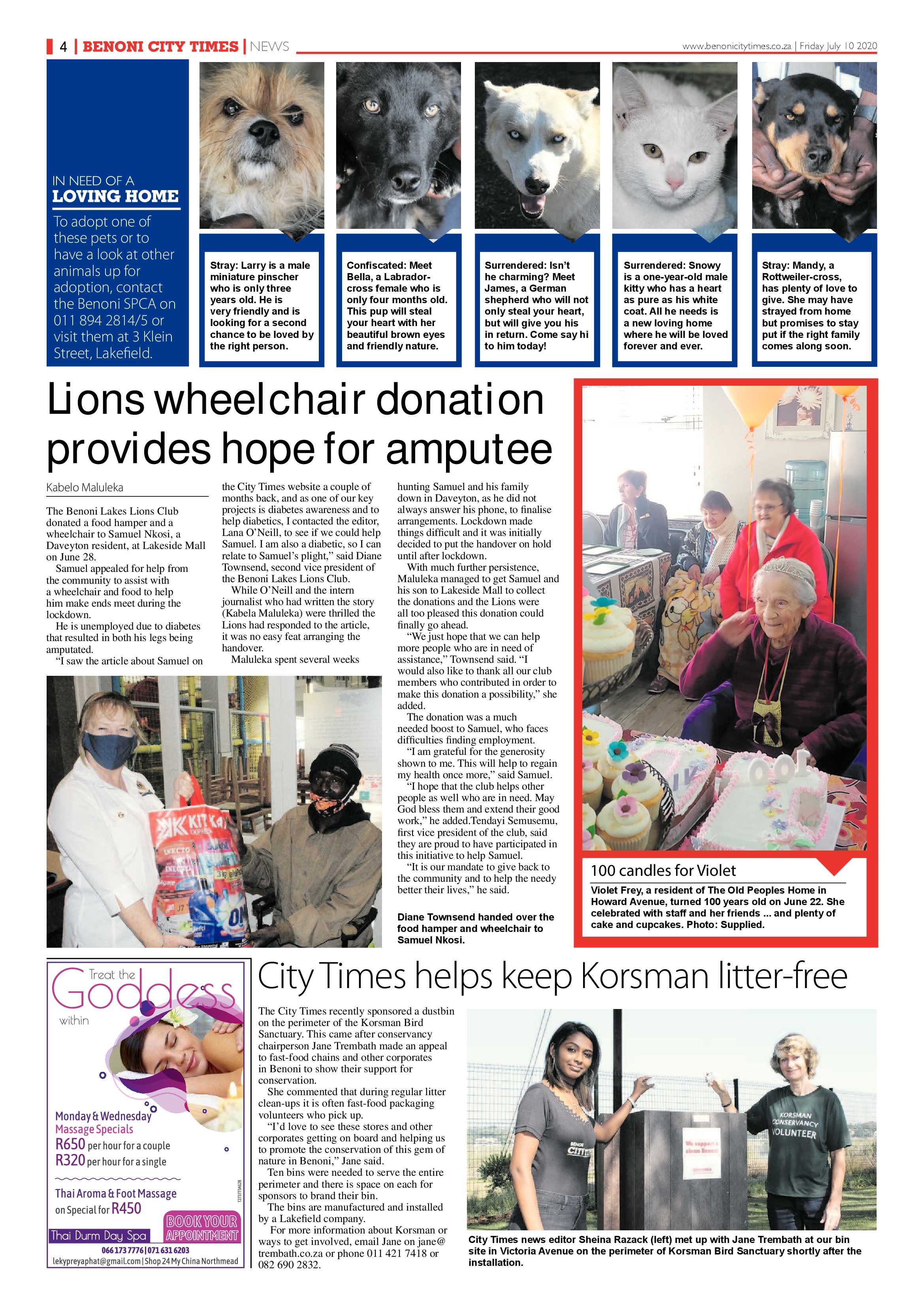 Benoni City Times 09 July 2020 page 4