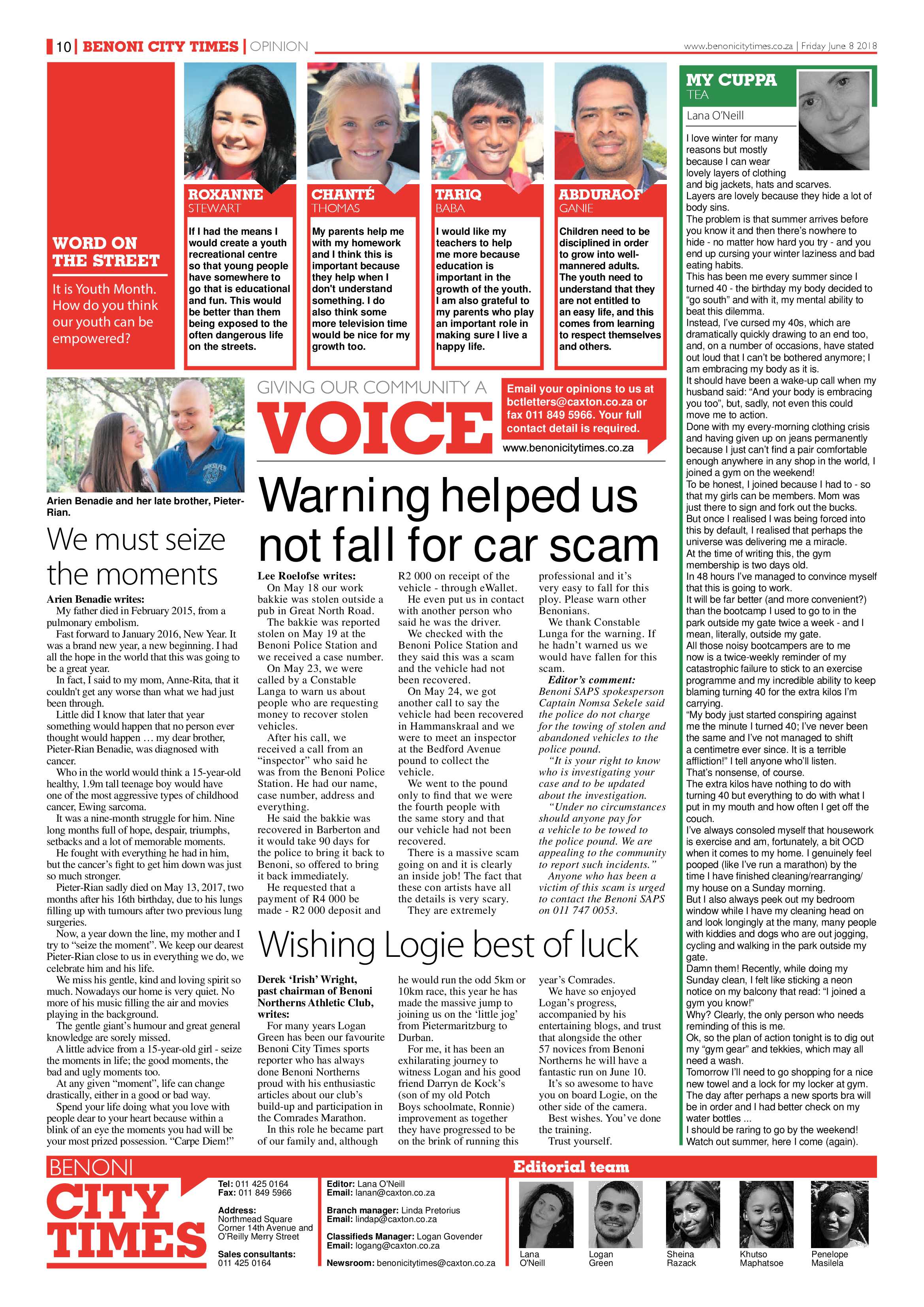 Benoni City Times 07 June 2018 page 10
