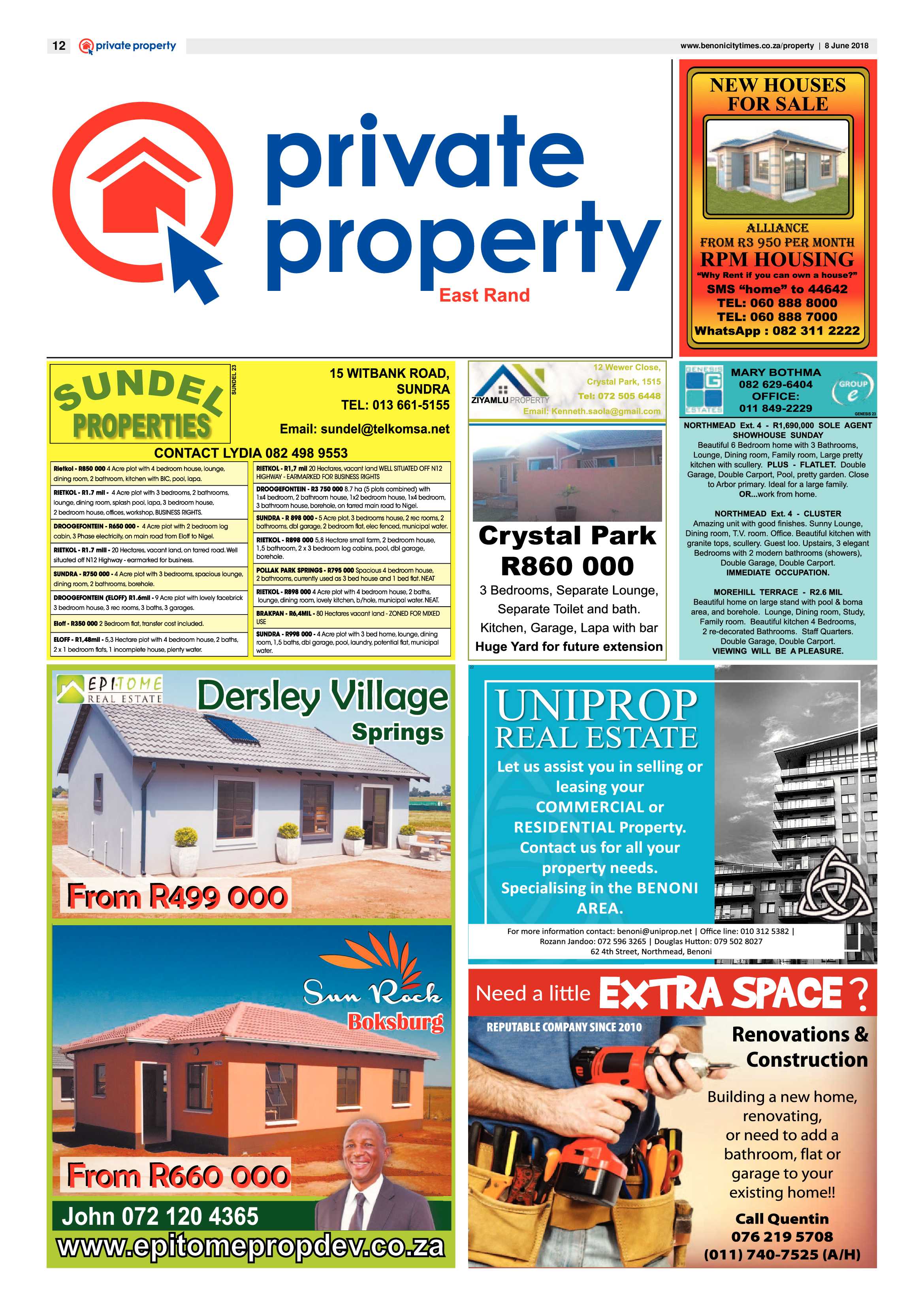 Benoni City Times 07 June 2018 page 12