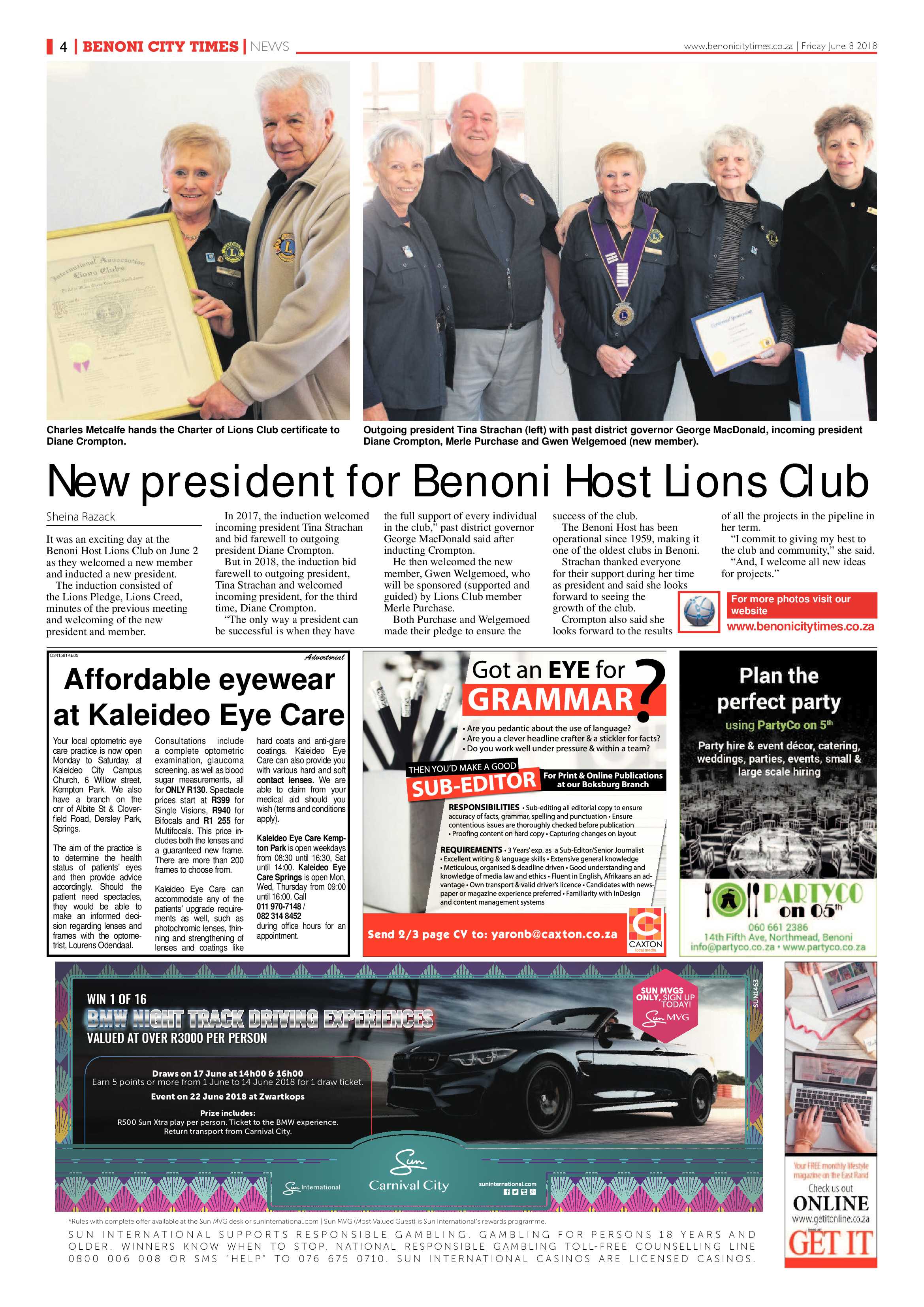 Benoni City Times 07 June 2018 page 4