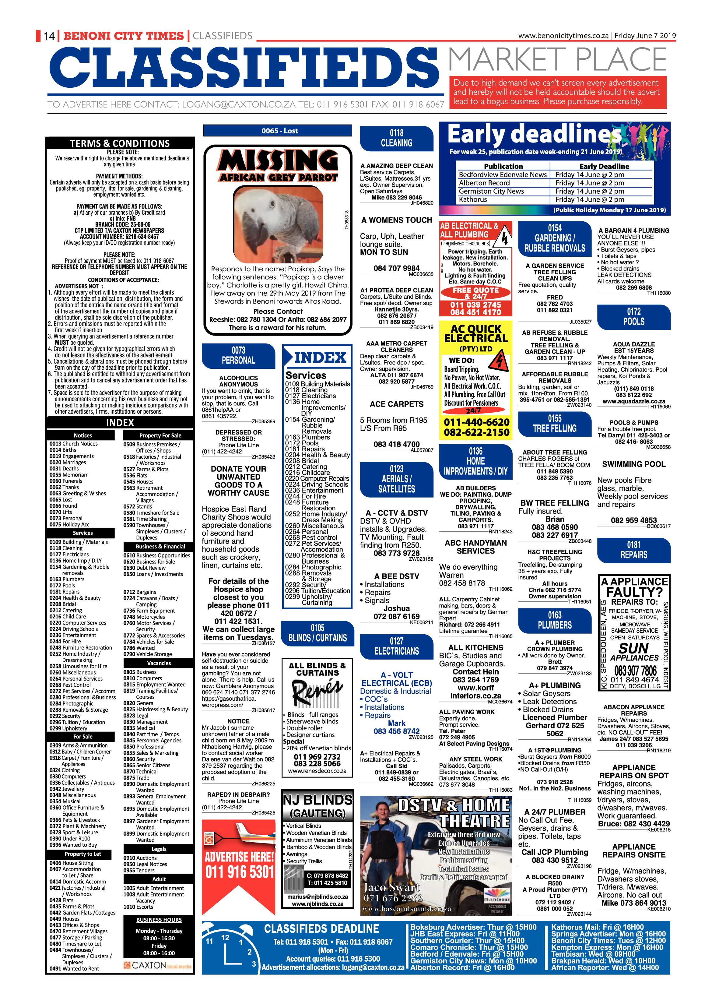 Benoni City Times 06 June 2019 page 14