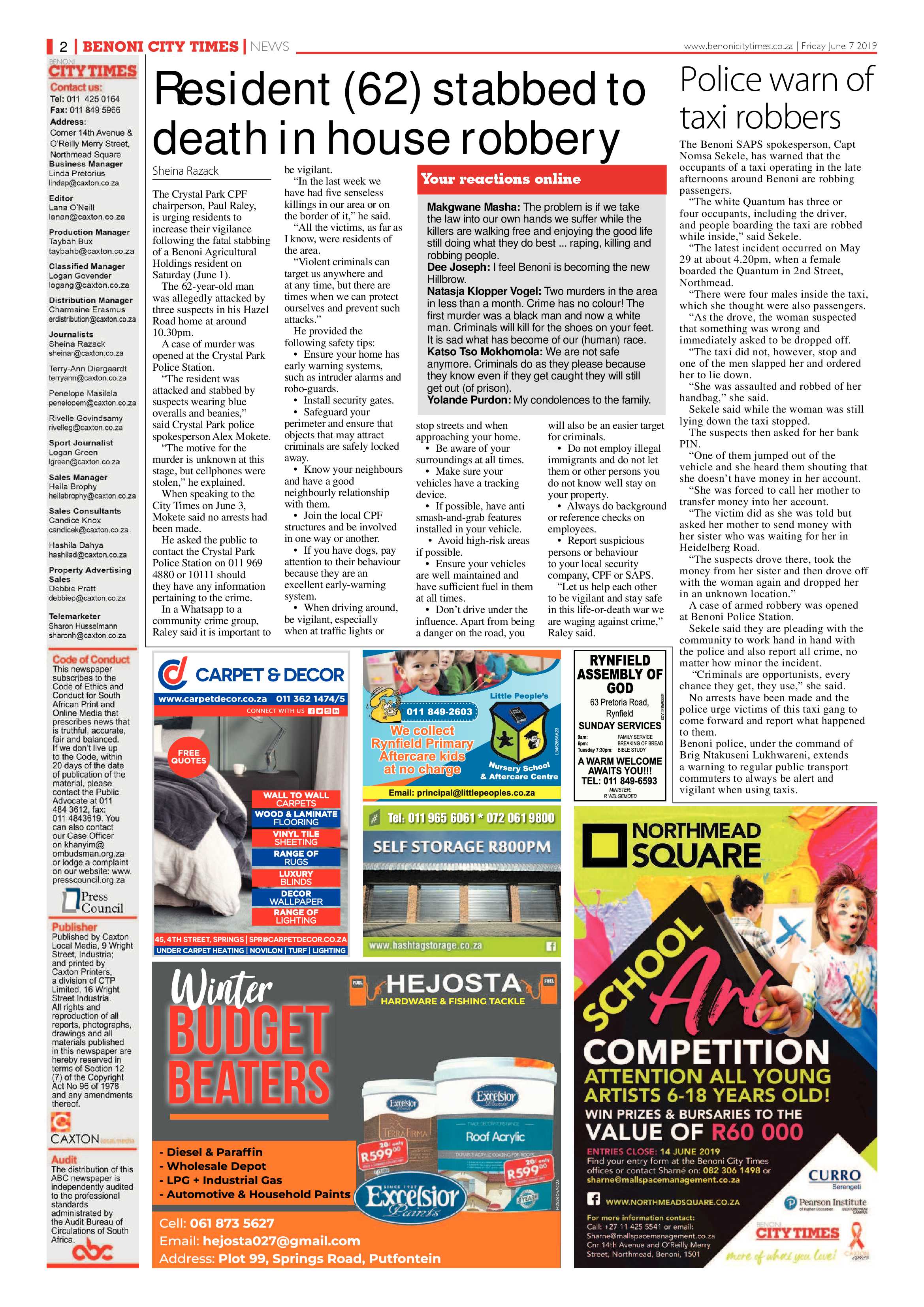 Benoni City Times 06 June 2019 page 2