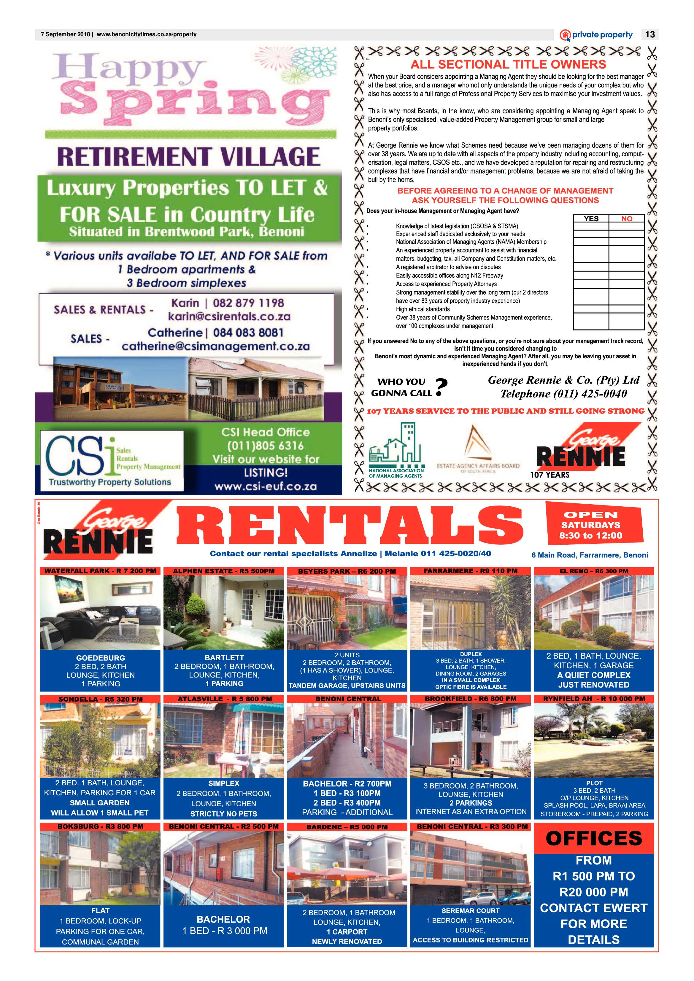 Benoni City Times 06 September 2018 page 13