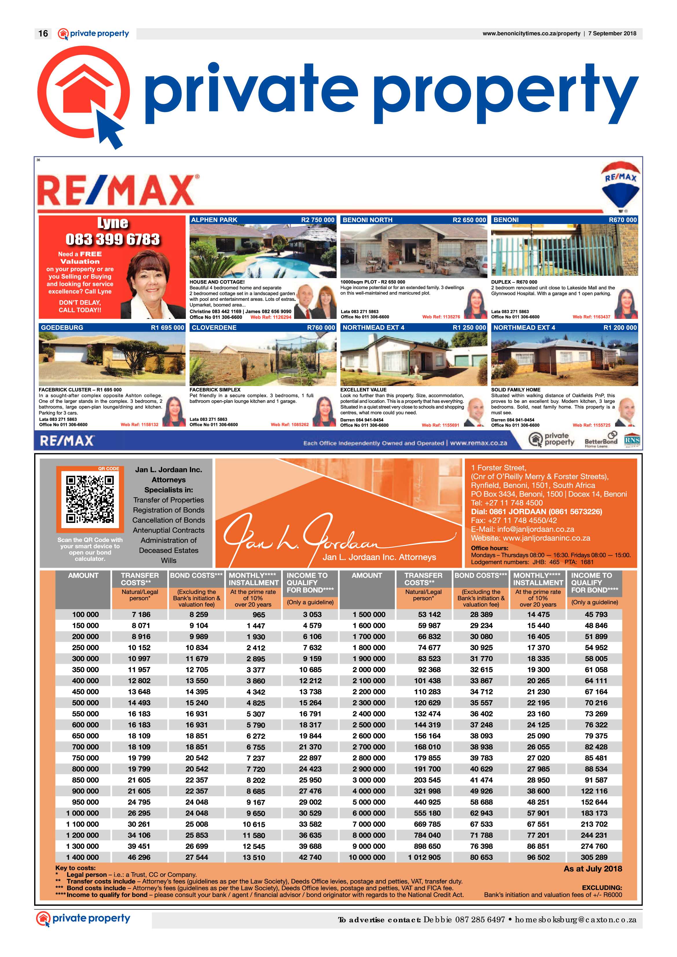 Benoni City Times 06 September 2018 page 16