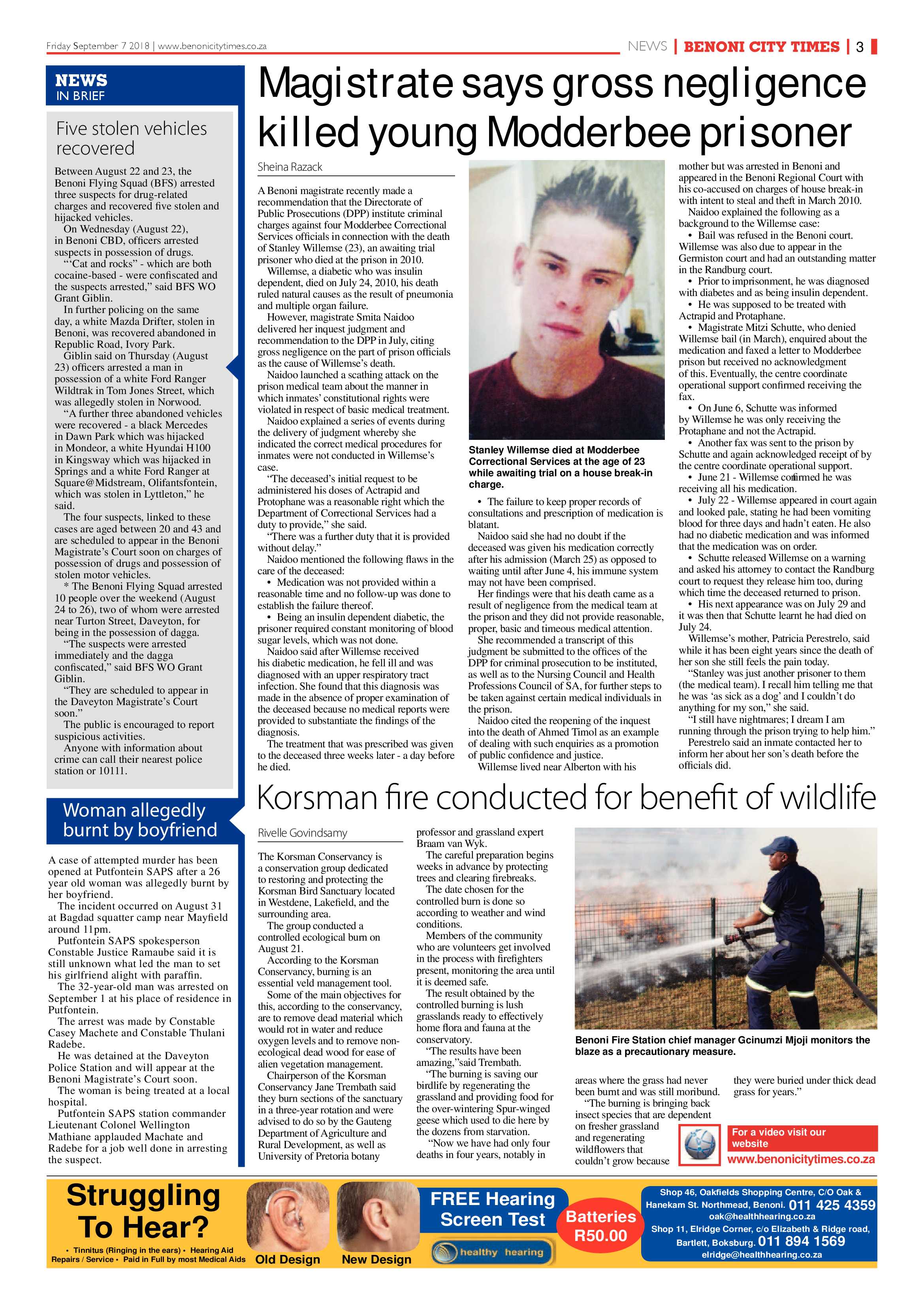 Benoni City Times 06 September 2018 page 3