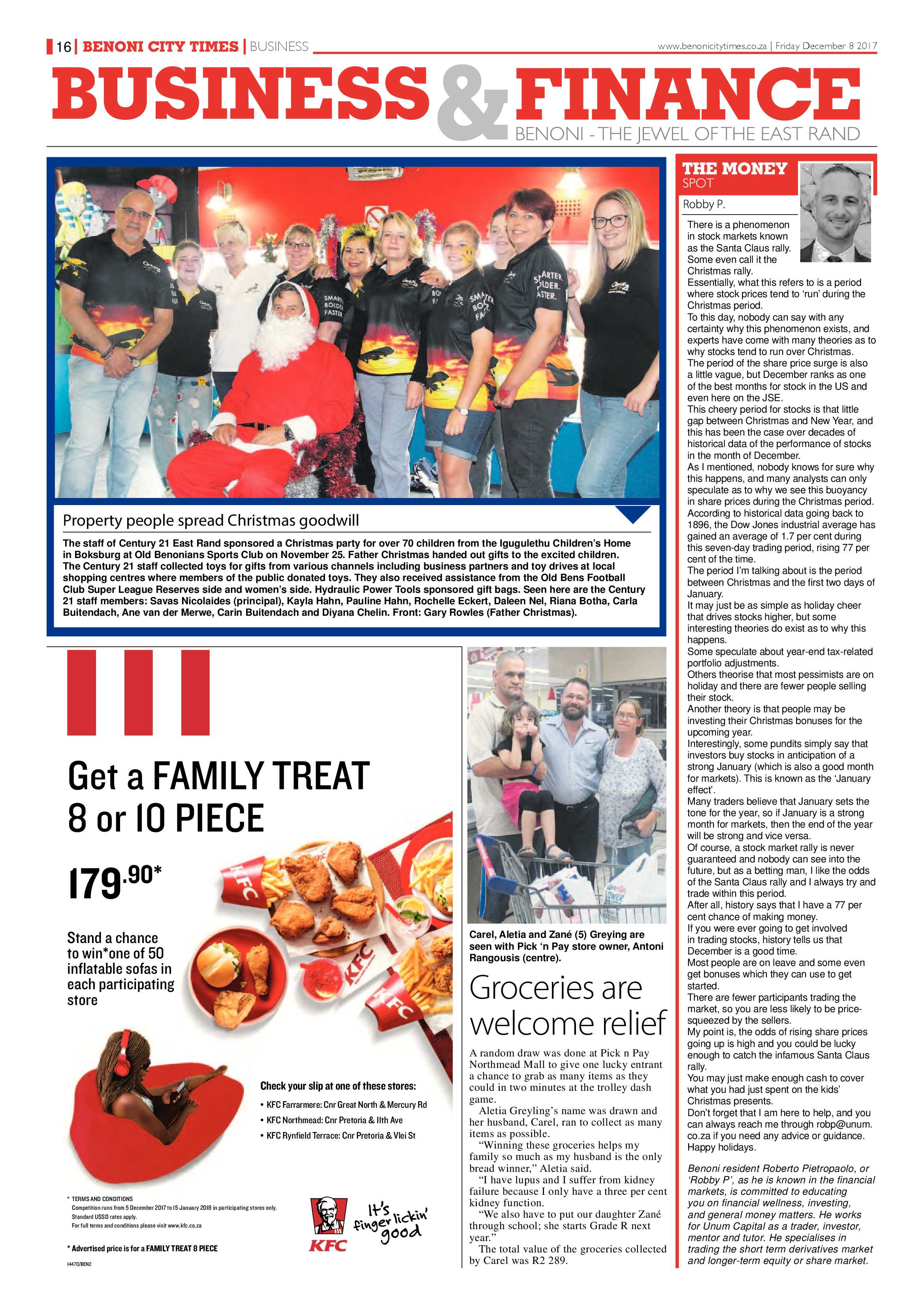 Benoni City Times 07 December 2017 page 16