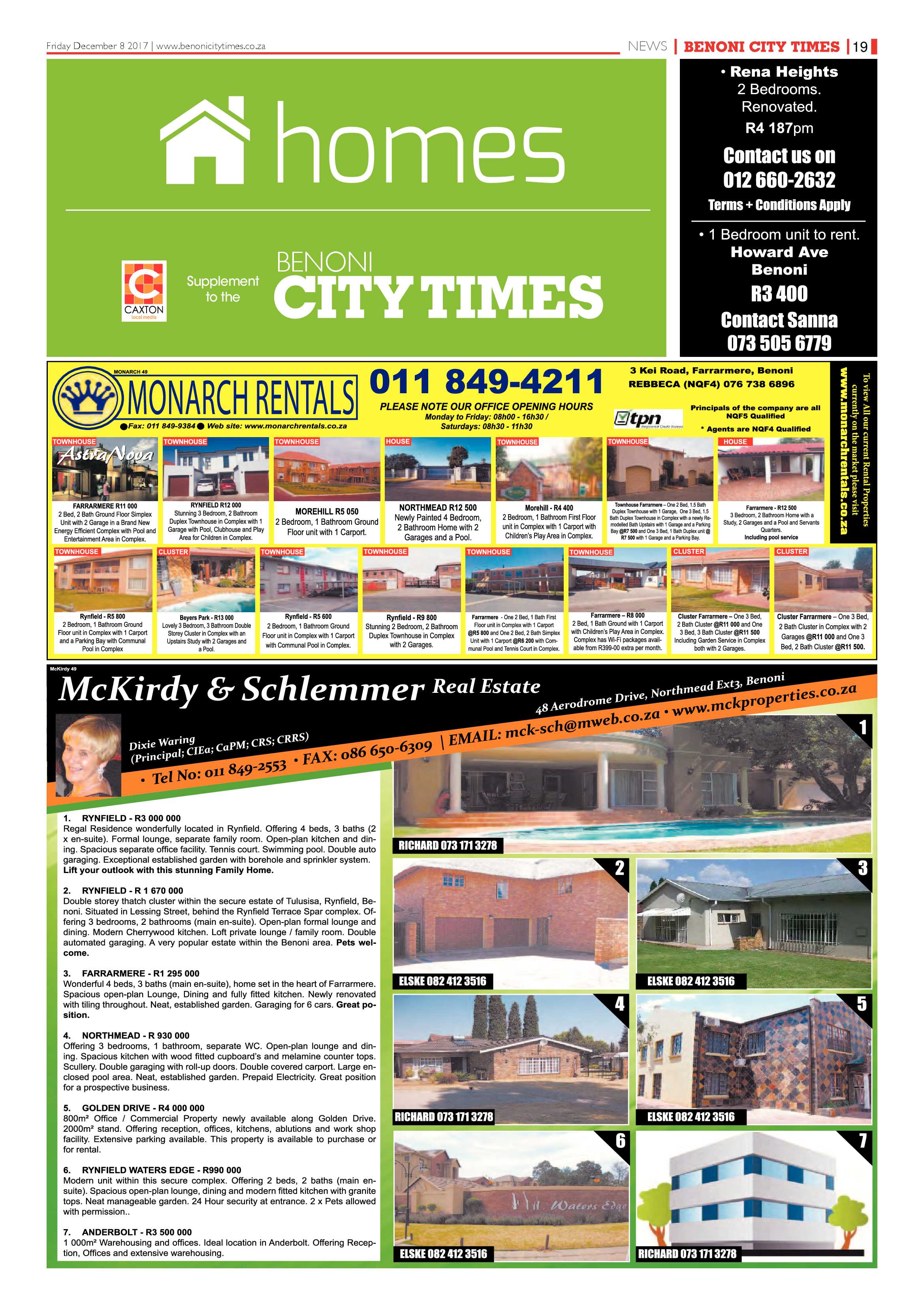 Benoni City Times 07 December 2017 page 19