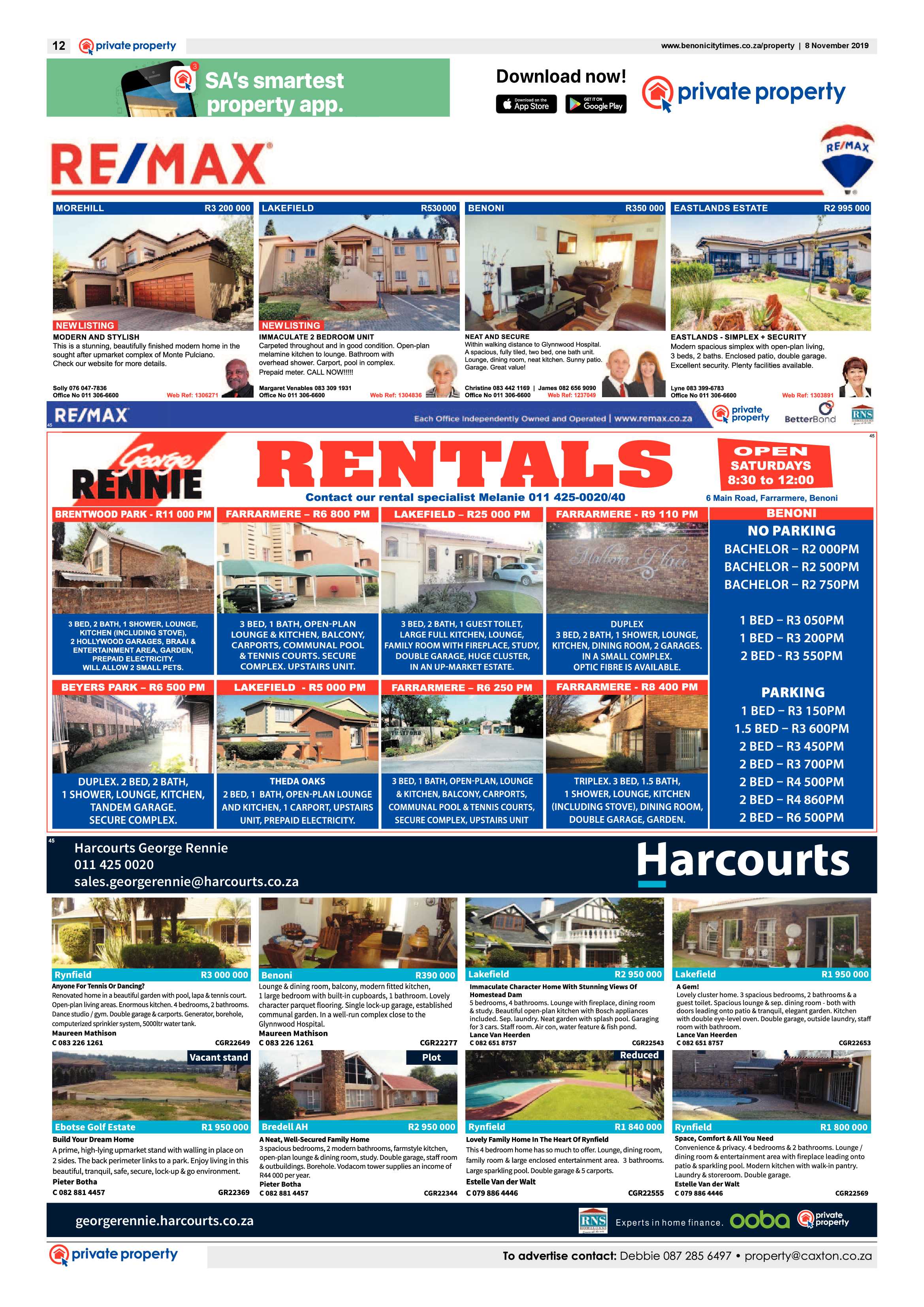 Benoni City Times 07 November 2019 page 12