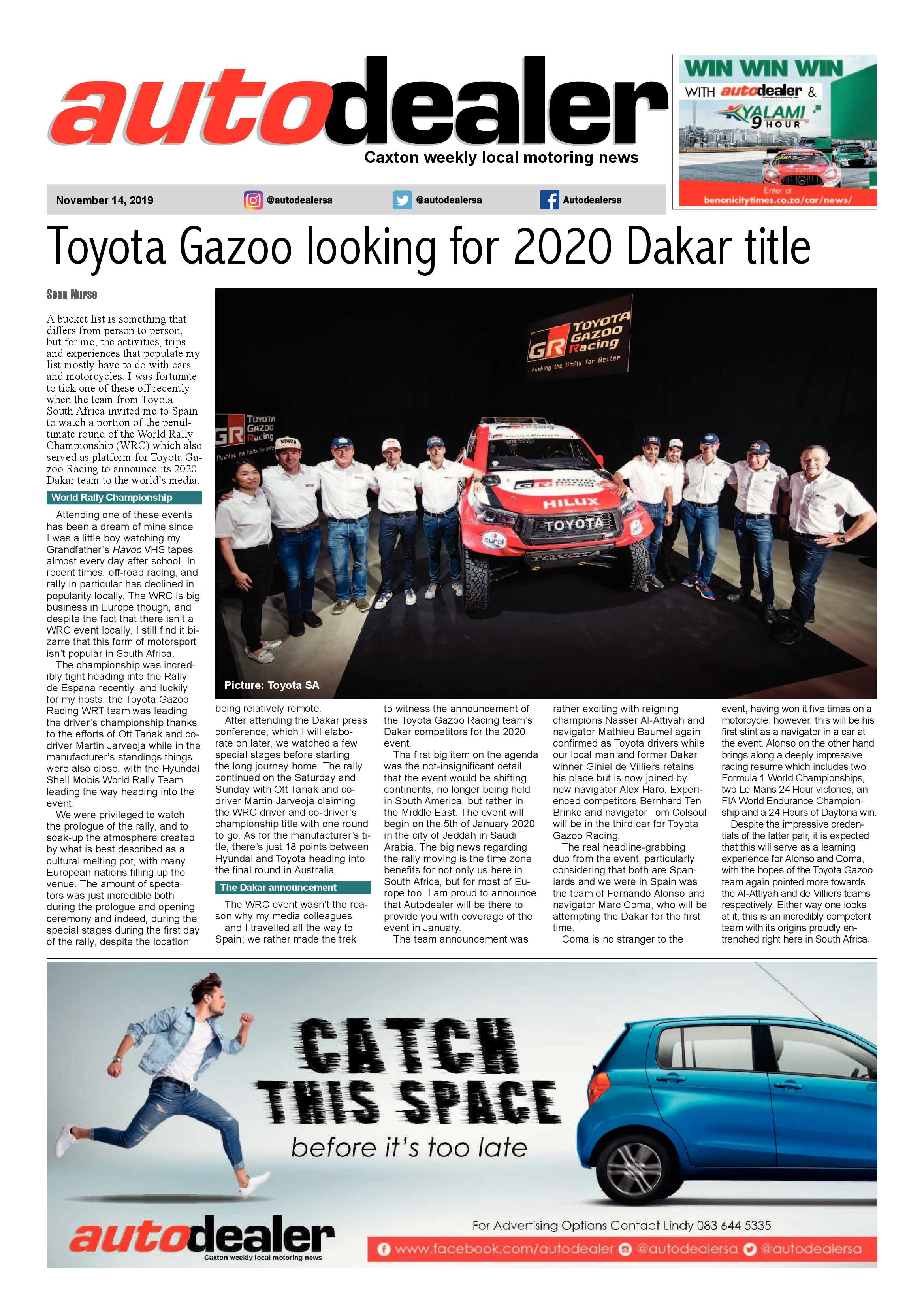 Benoni City Times 07 November 2019 page 14