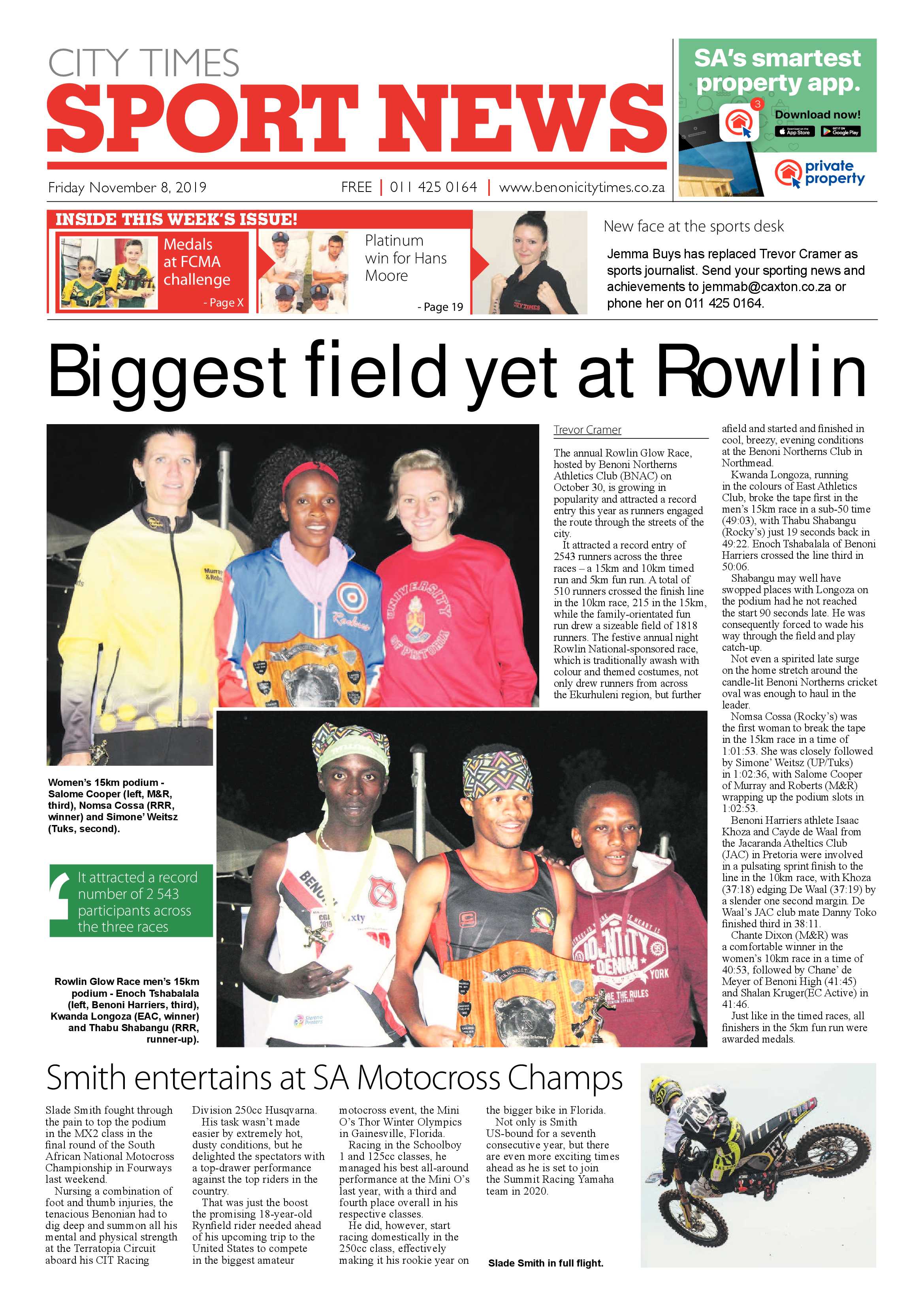 Benoni City Times 07 November 2019 page 20