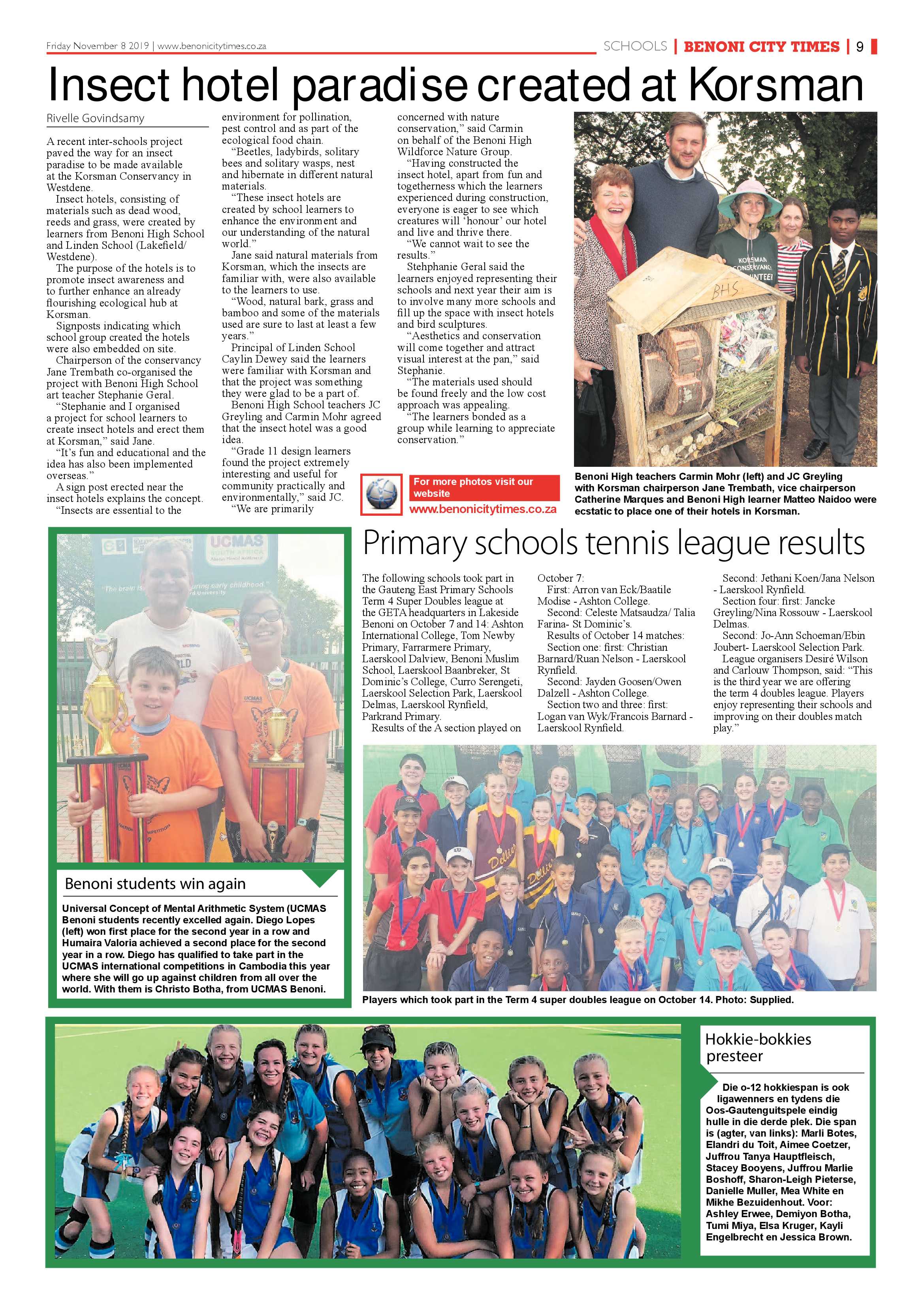 Benoni City Times 07 November 2019 page 9